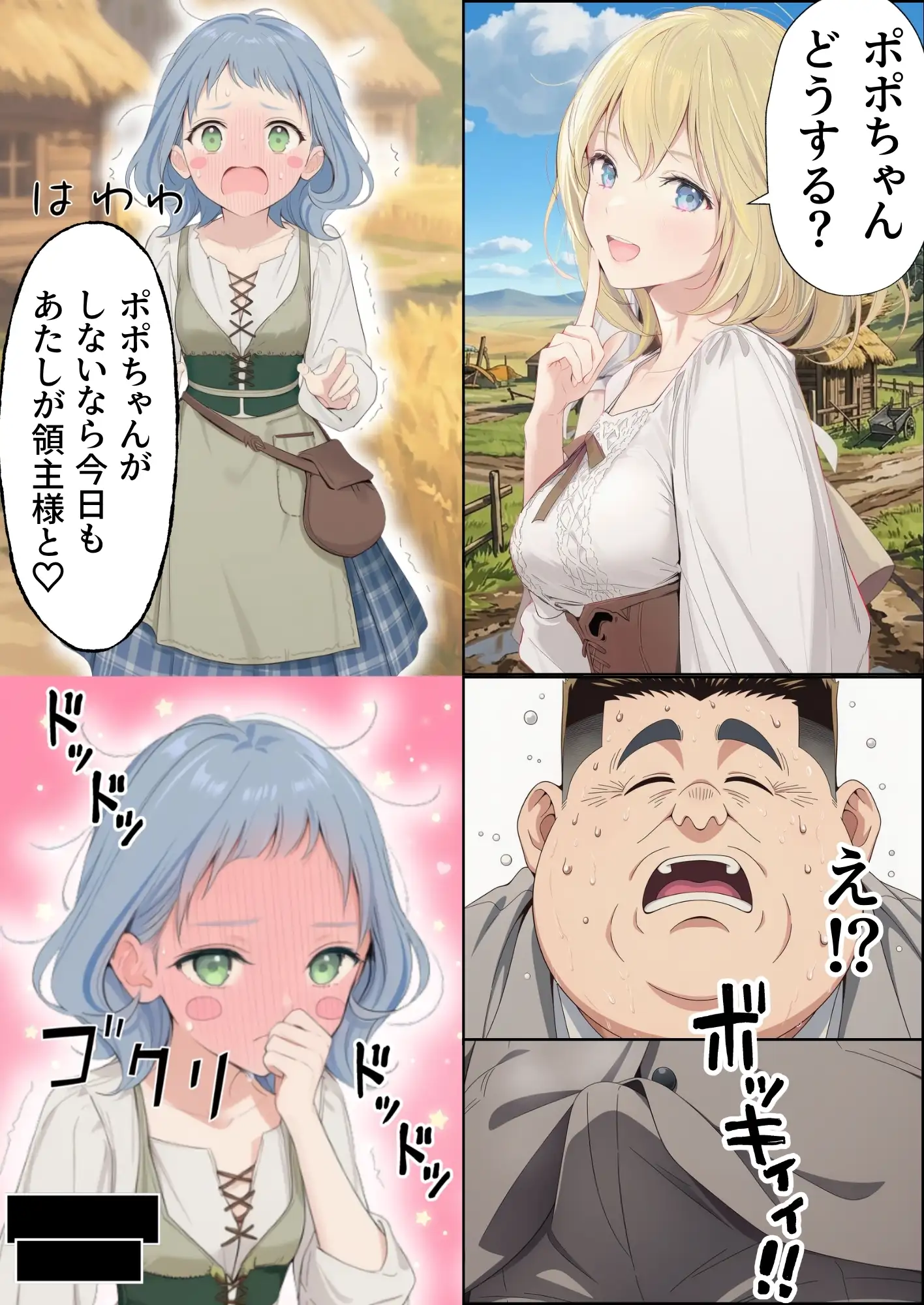 【異世界召喚】追放された種付けおじさん、辺境でハーレム悪徳領主になる 84ページ