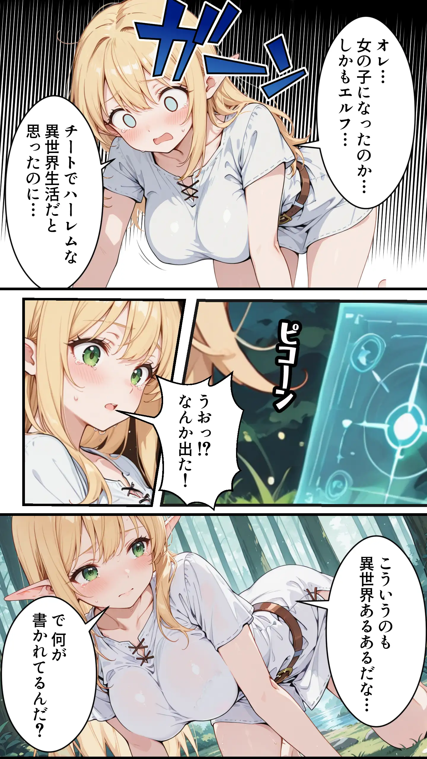 社畜のオレが転生チート『精液吸収成長』でレベル999の淫乱TSエルフ娼婦になる物語 9ページ