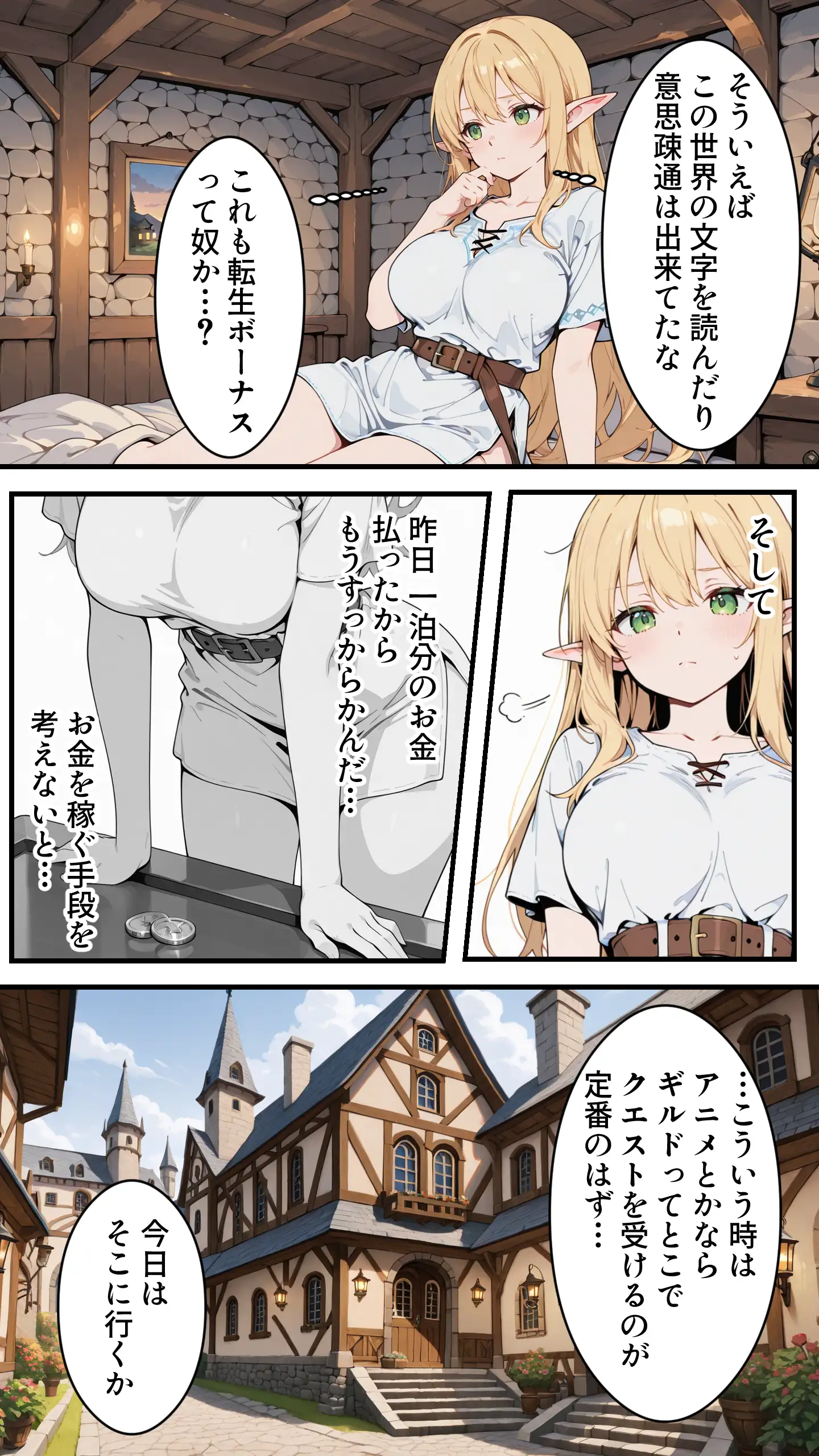 社畜のオレが転生チート『精液吸収成長』でレベル999の淫乱TSエルフ娼婦になる物語 28ページ
