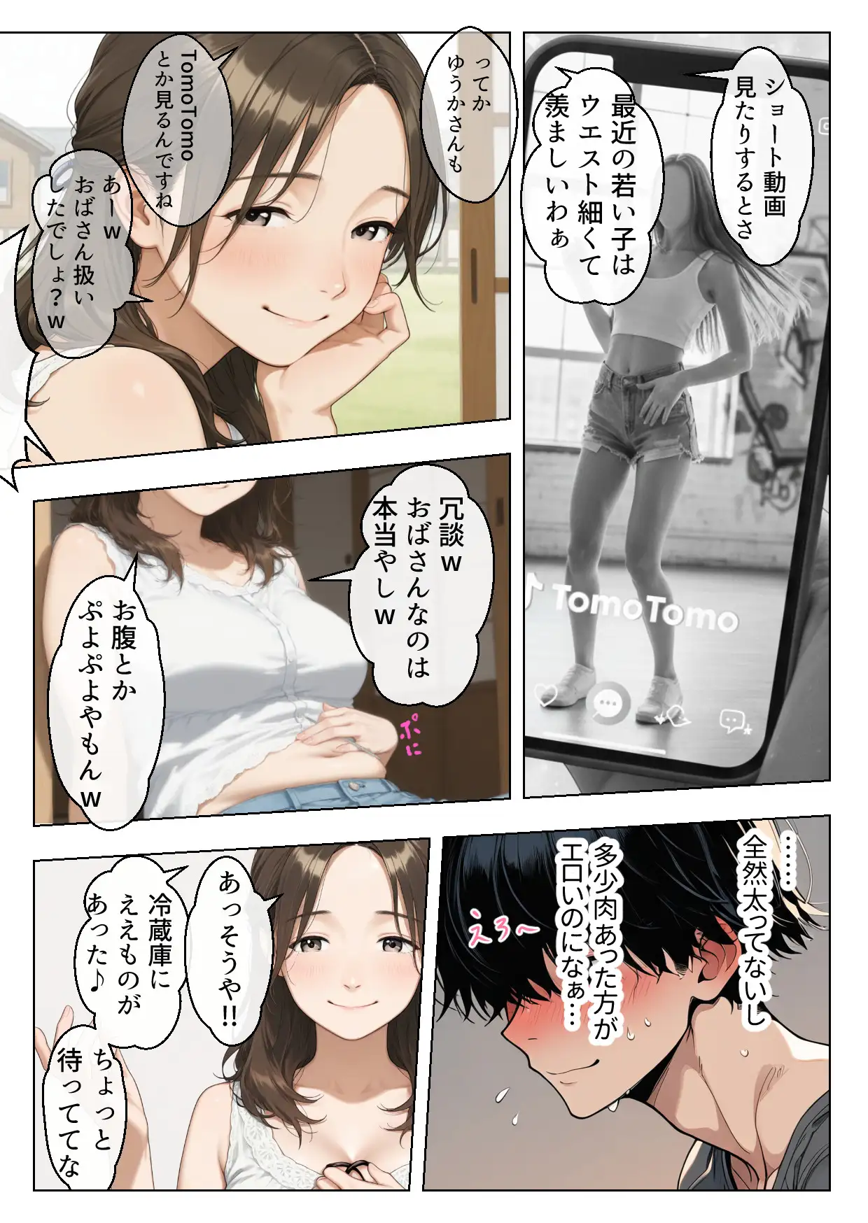 むちむち巨乳の人妻叔母さんに甘やかされながらイチャラブ筆おろしされた僕 母性溢れる溺愛えっち 13ページ