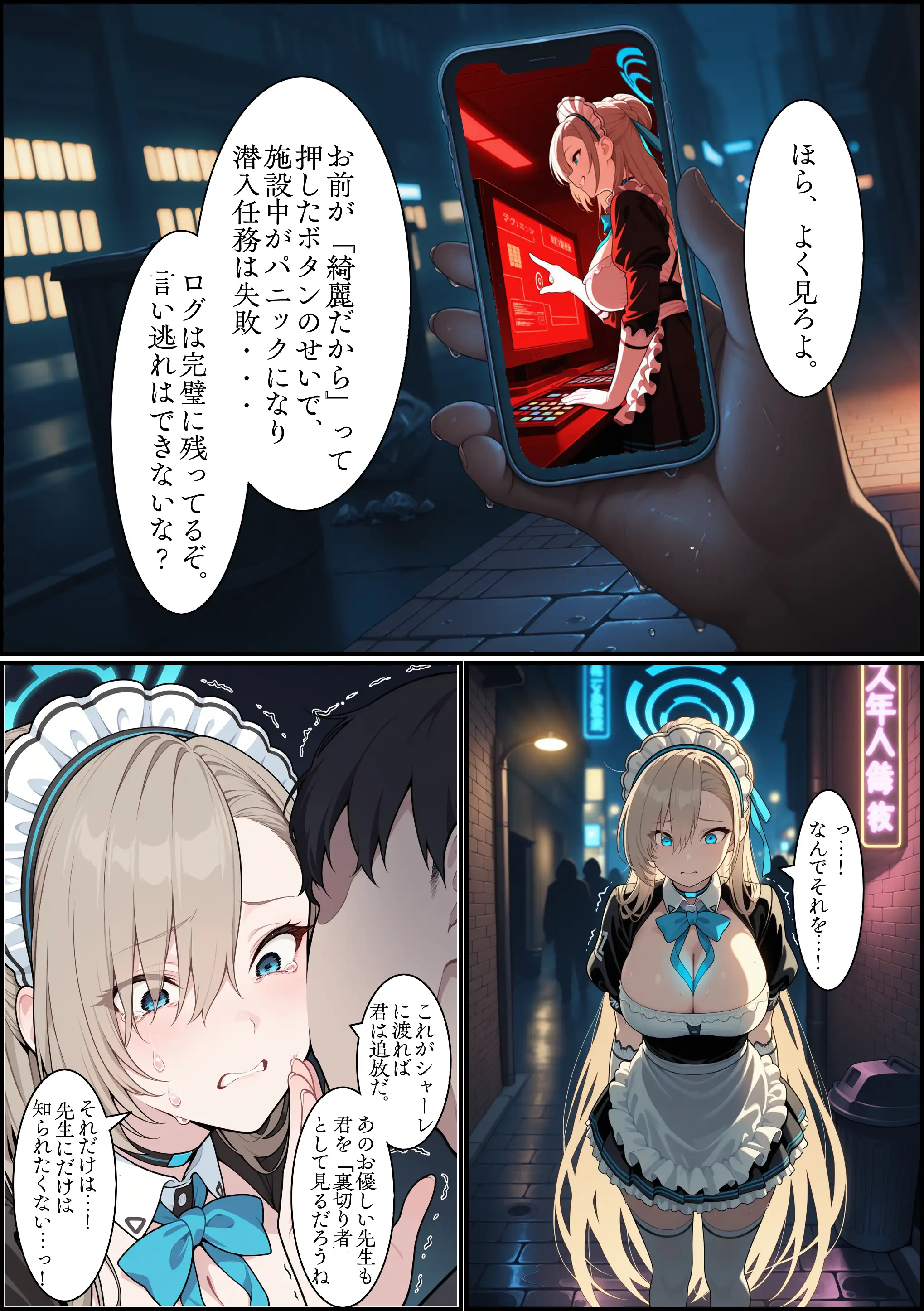 堕ちるメイド -ア○ナ 裏切りの奉仕- 5ページ