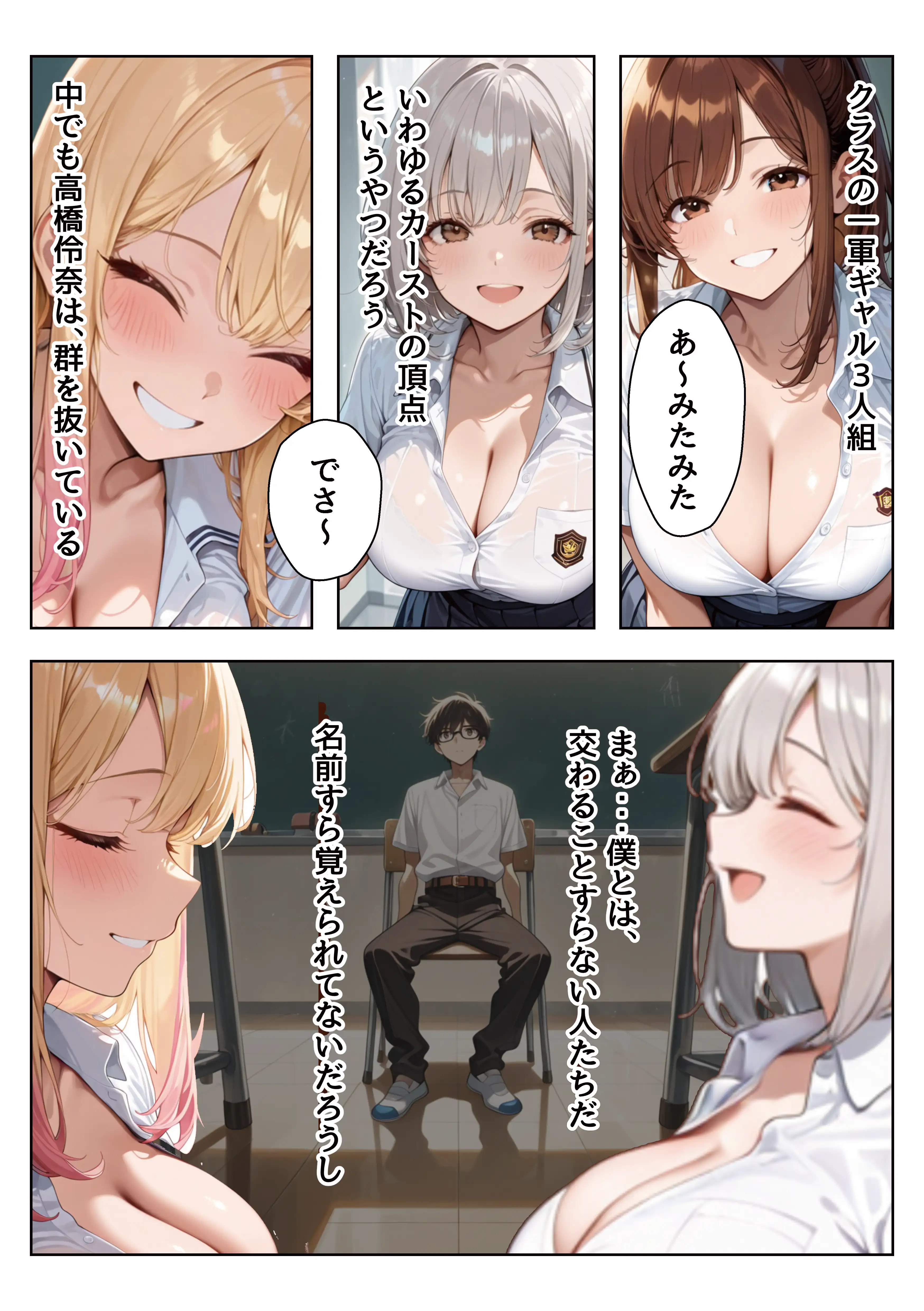 家出しちゃったクラスの一軍ギャルを助けたら超密着濃厚搾精してくれた 4ページ