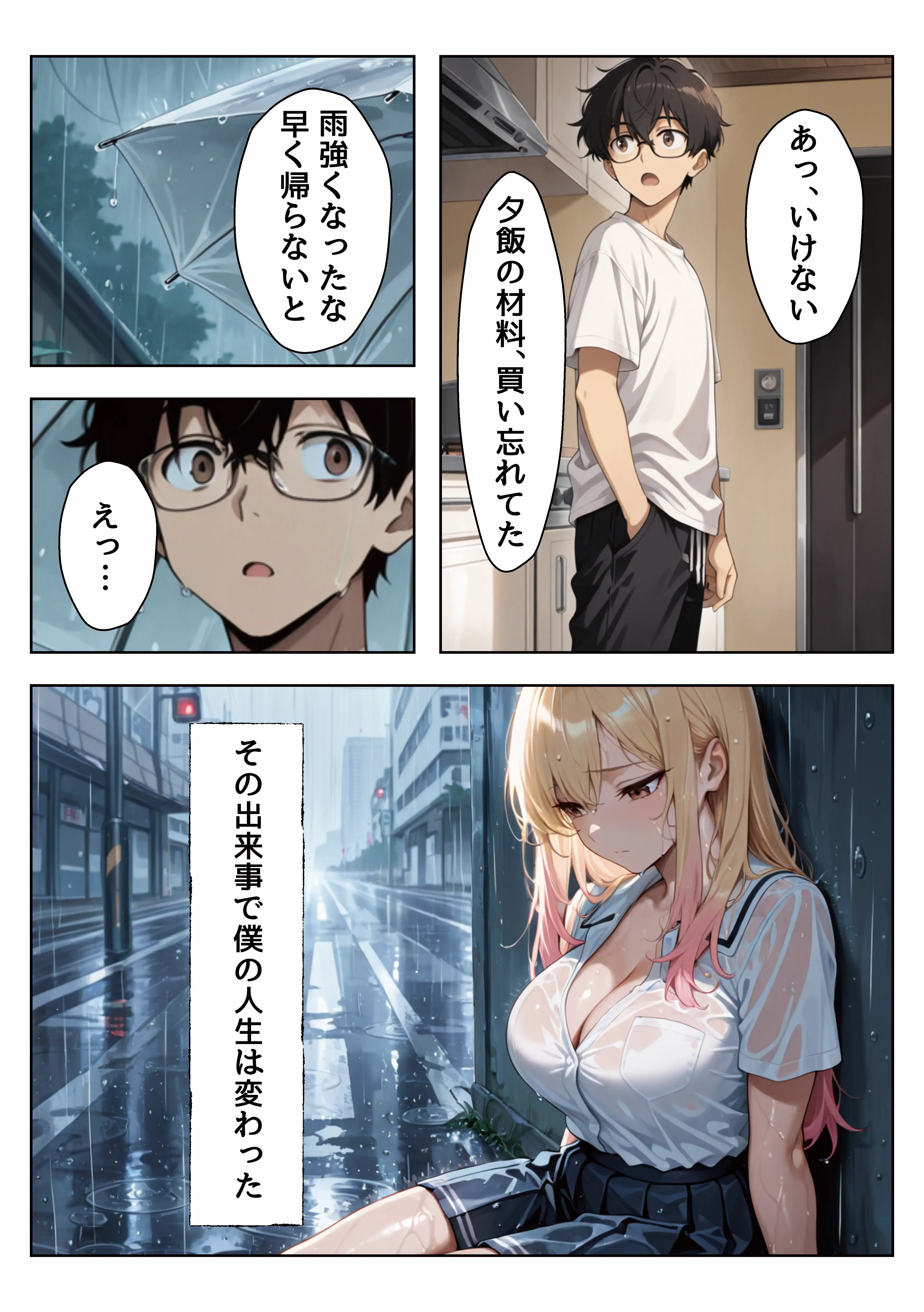 家出しちゃったクラスの一軍ギャルを助けたら超密着濃厚搾精してくれた 6ページ