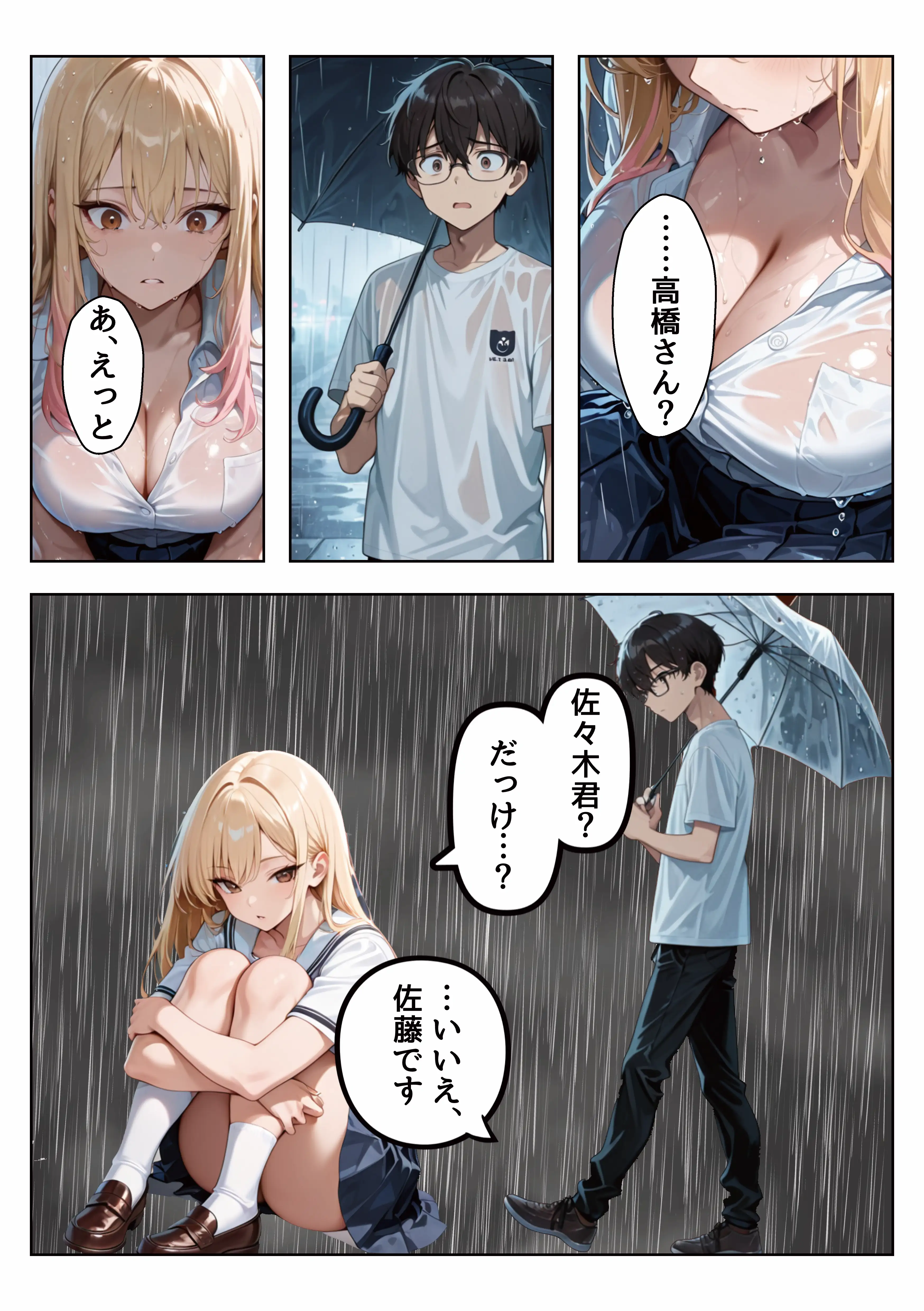 家出しちゃったクラスの一軍ギャルを助けたら超密着濃厚搾精してくれた 7ページ
