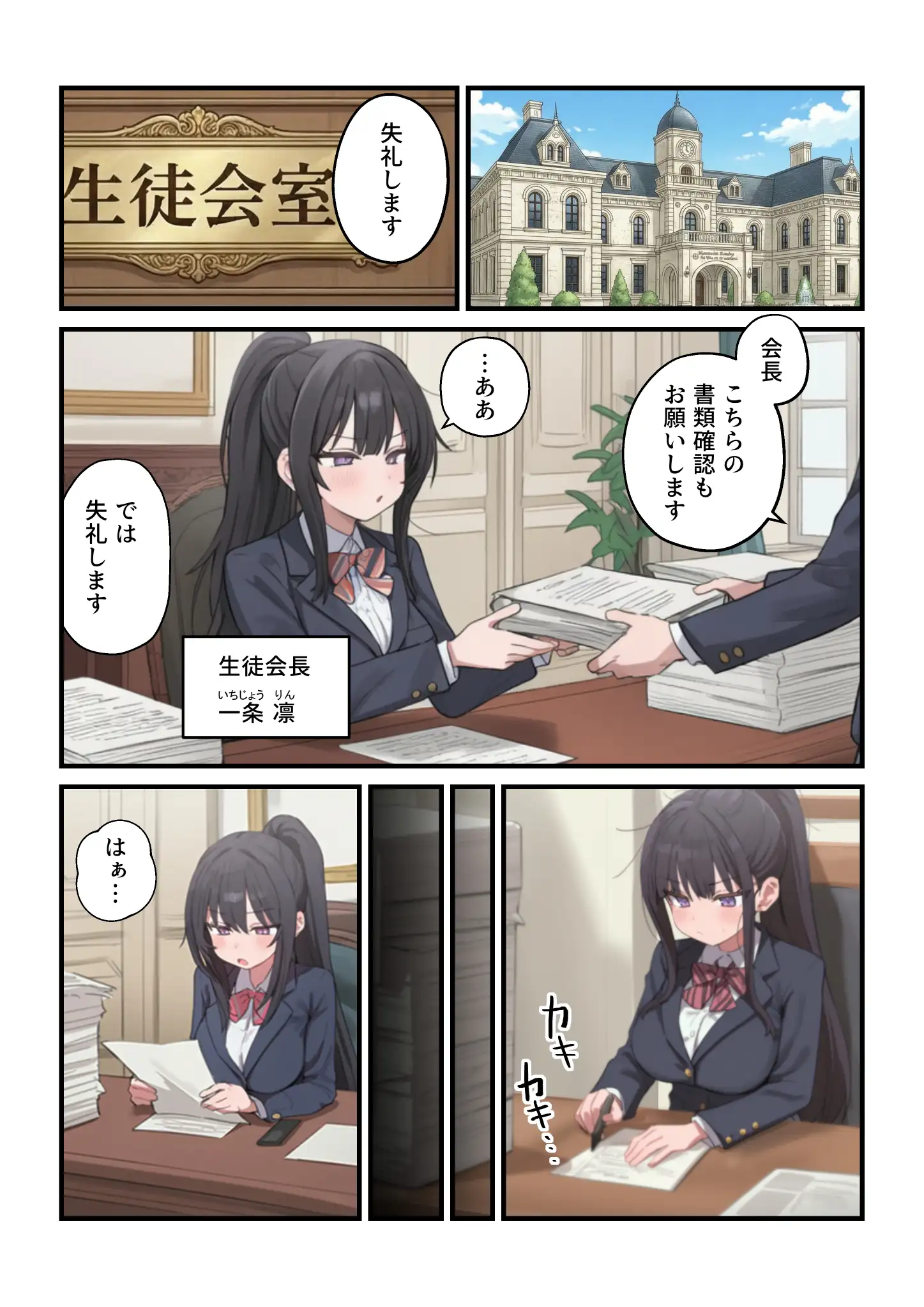 貞操逆転した世界で ある女子校の性処理係になった件4 2ページ