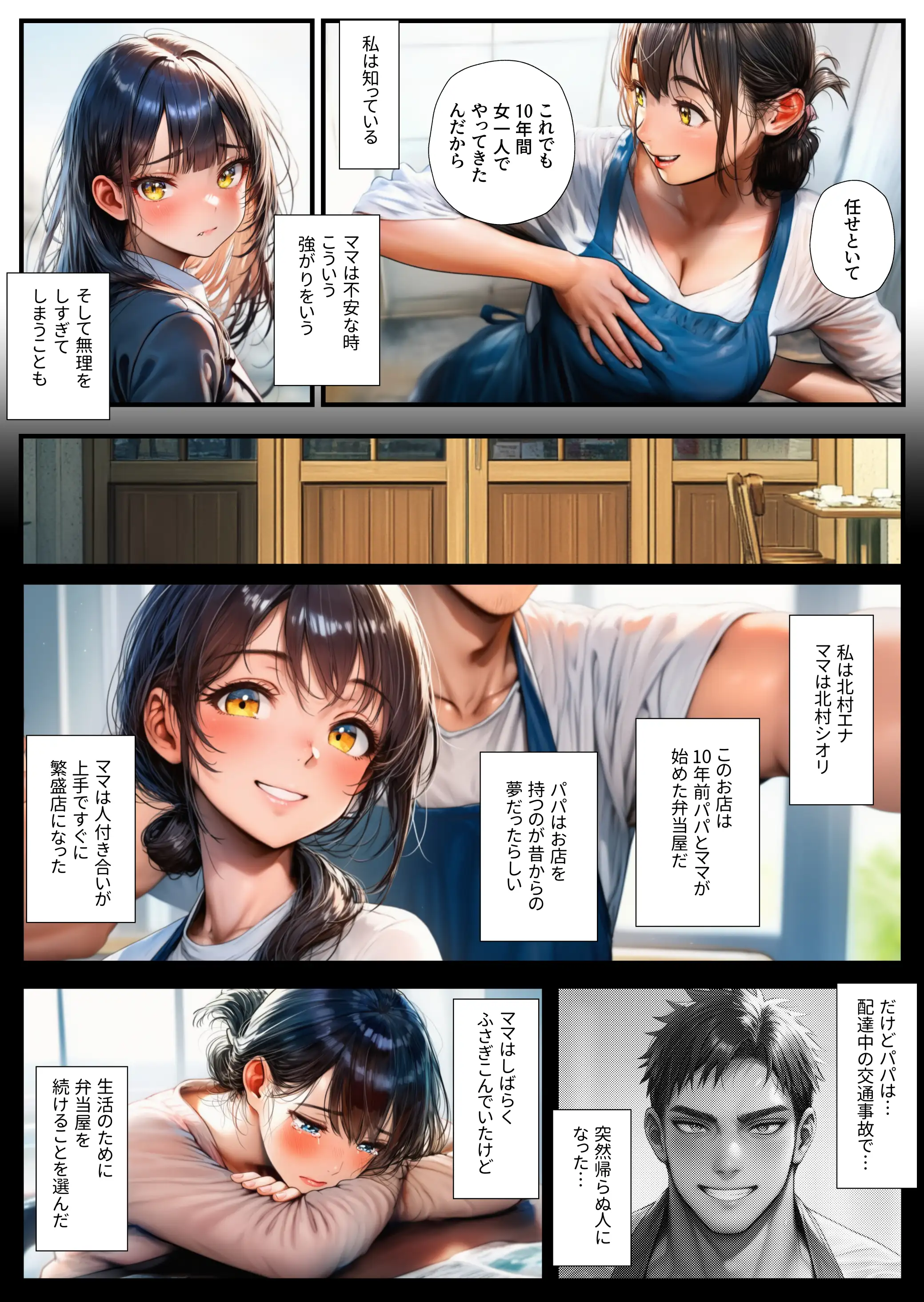 NTR物件〜大家に中出し絶頂させられた母娘〜 4ページ