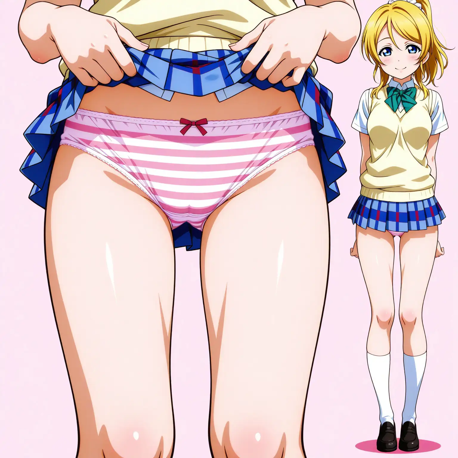 立ち絵とたくしあげ【ラブライブ！風1】 21ページ