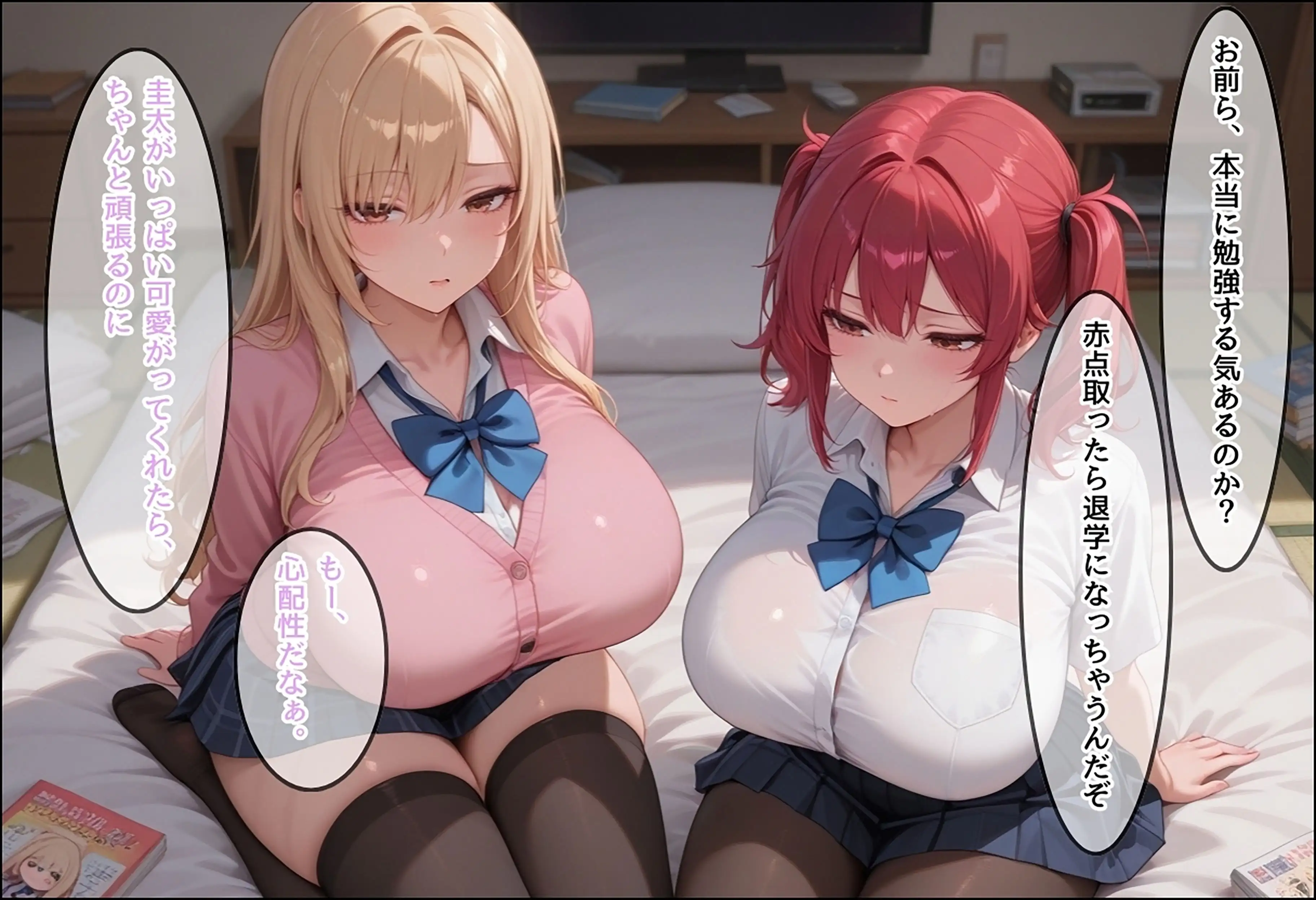 勉強を教える代わりにエッチをさせてくれるギャルが俺の部屋に入り浸る話〜恋する親友ギャル2人の激甘W中出し純愛編〜 9ページ