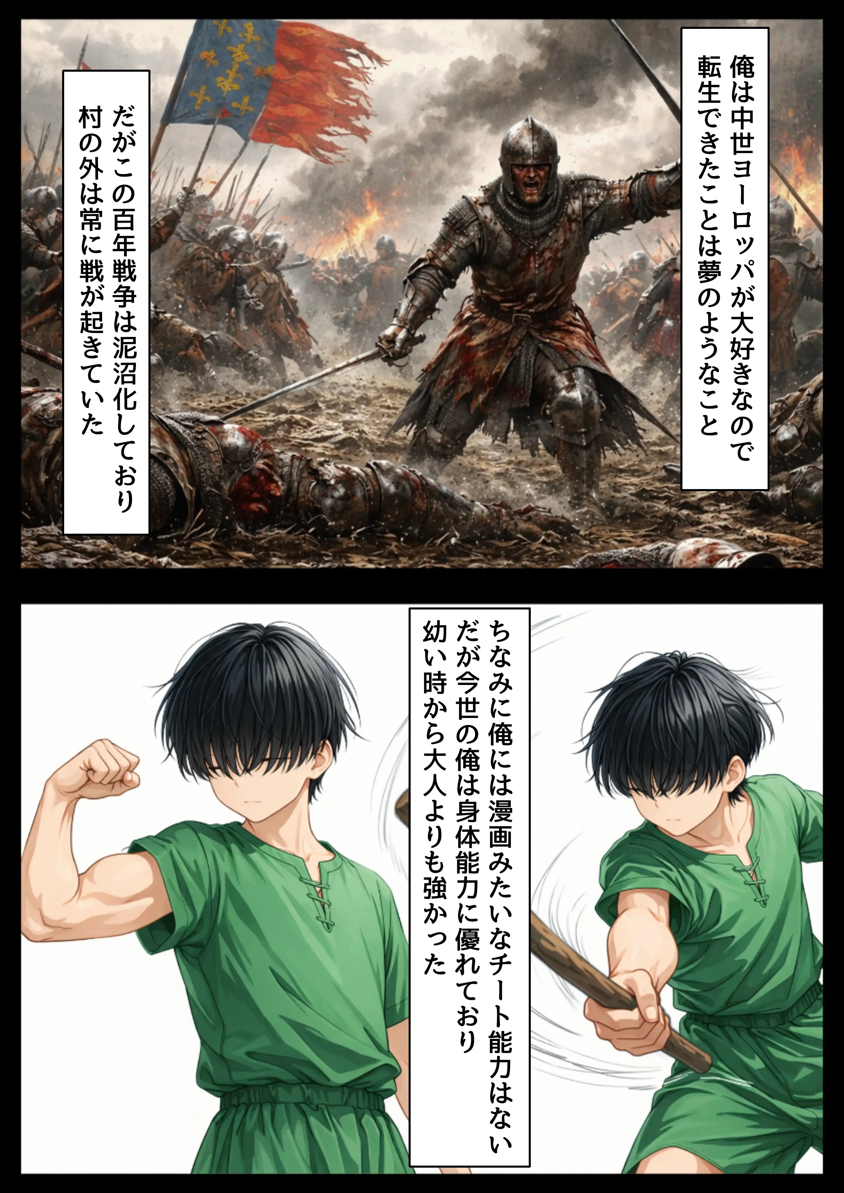 ジャンヌダル●の幼馴染に転生した俺は、彼女の悲惨な歴史を変える！！ 3ページ