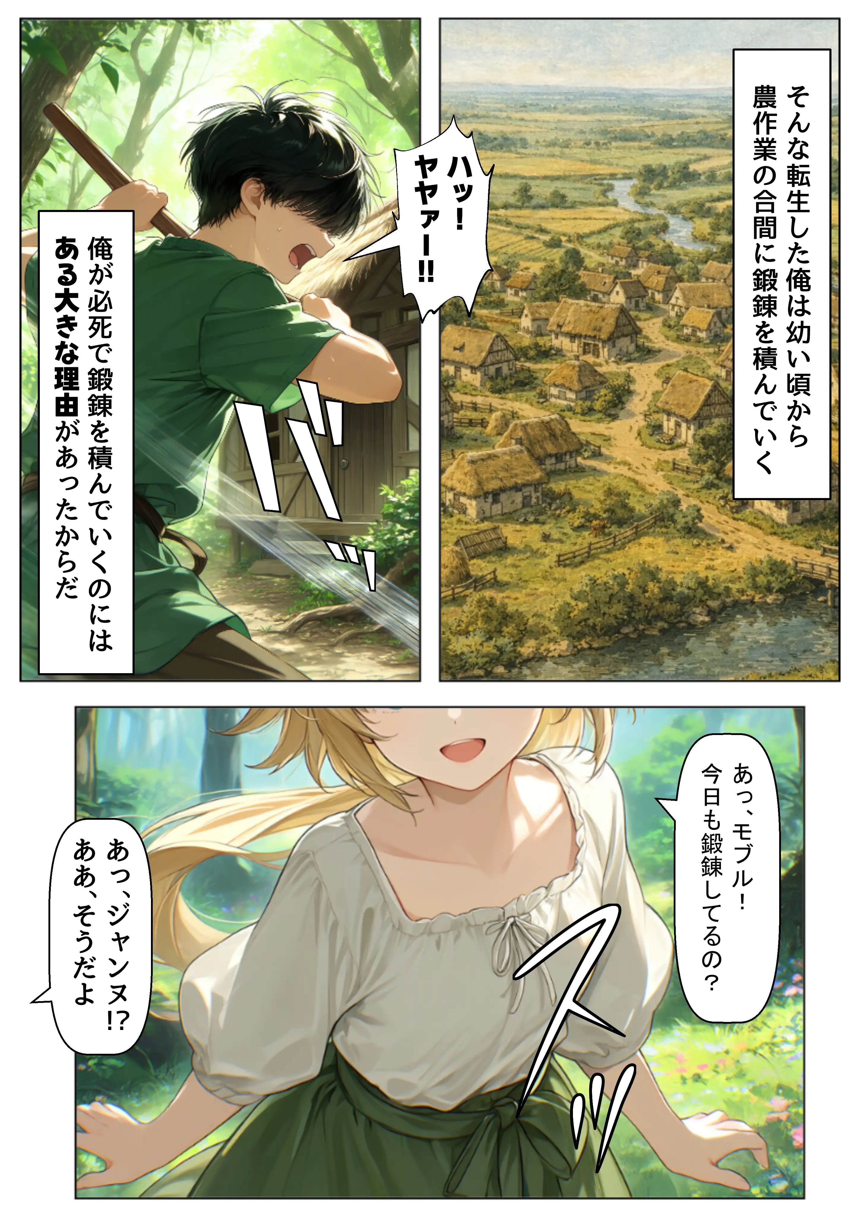 ジャンヌダル●の幼馴染に転生した俺は、彼女の悲惨な歴史を変える！！ 4ページ