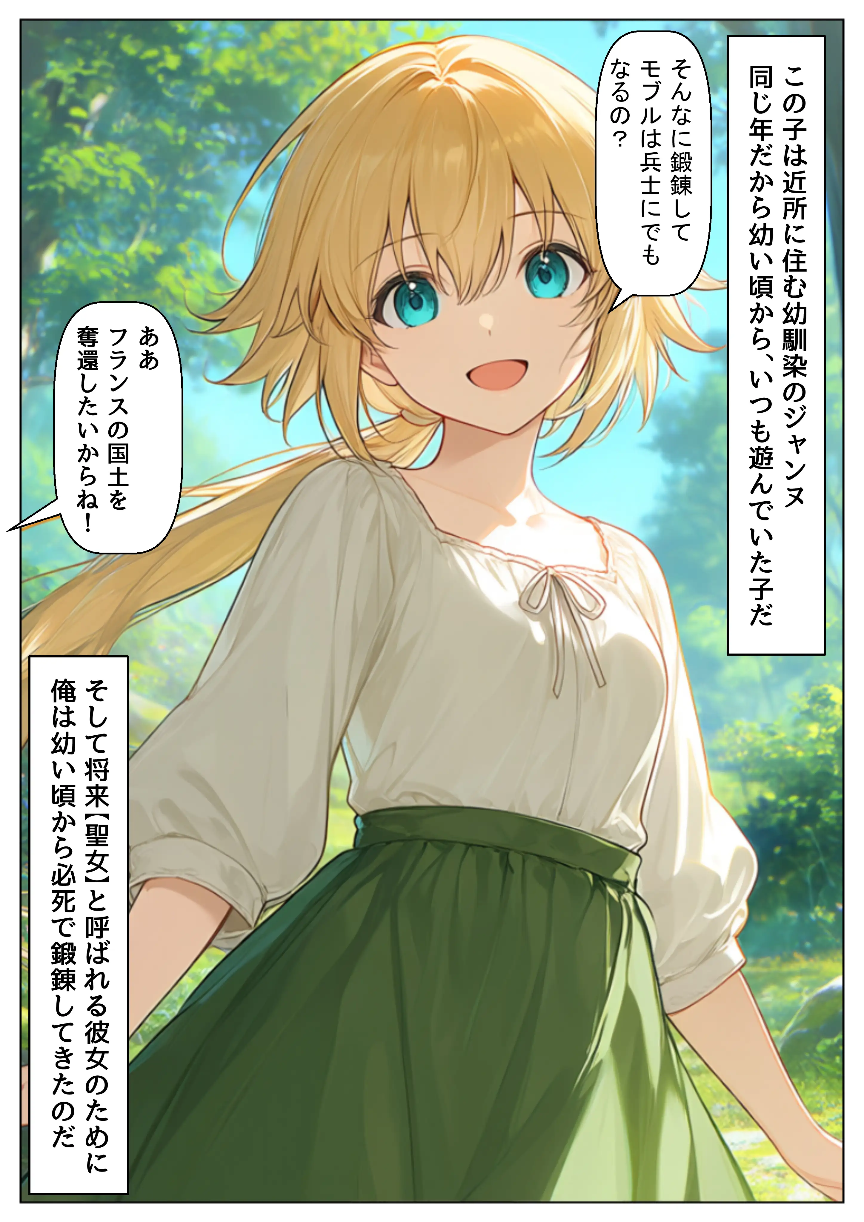 ジャンヌダル●の幼馴染に転生した俺は、彼女の悲惨な歴史を変える！！ 5ページ