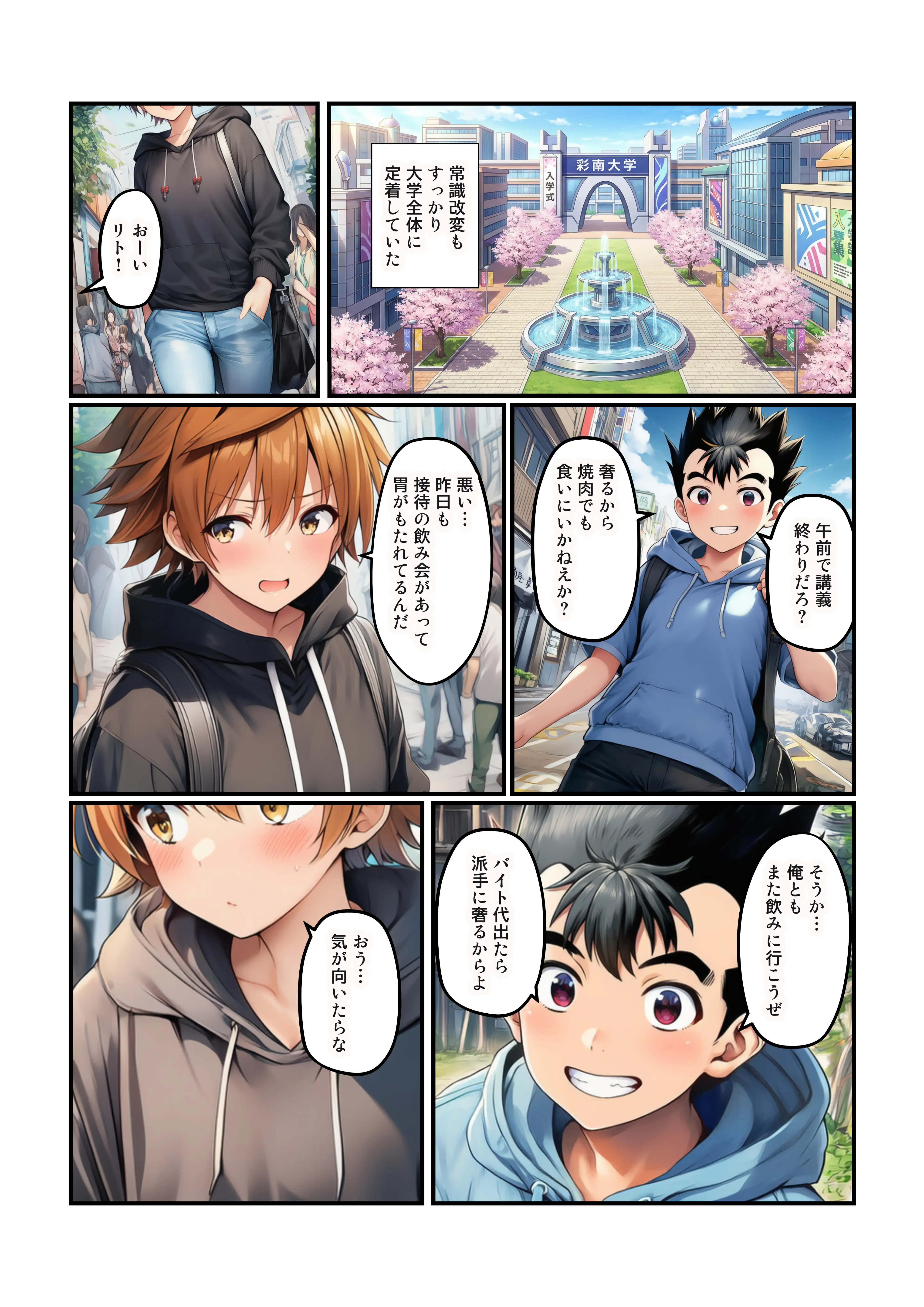 【リト悪堕ち】常識改変でハーレムキャンパスライフ 2ページ
