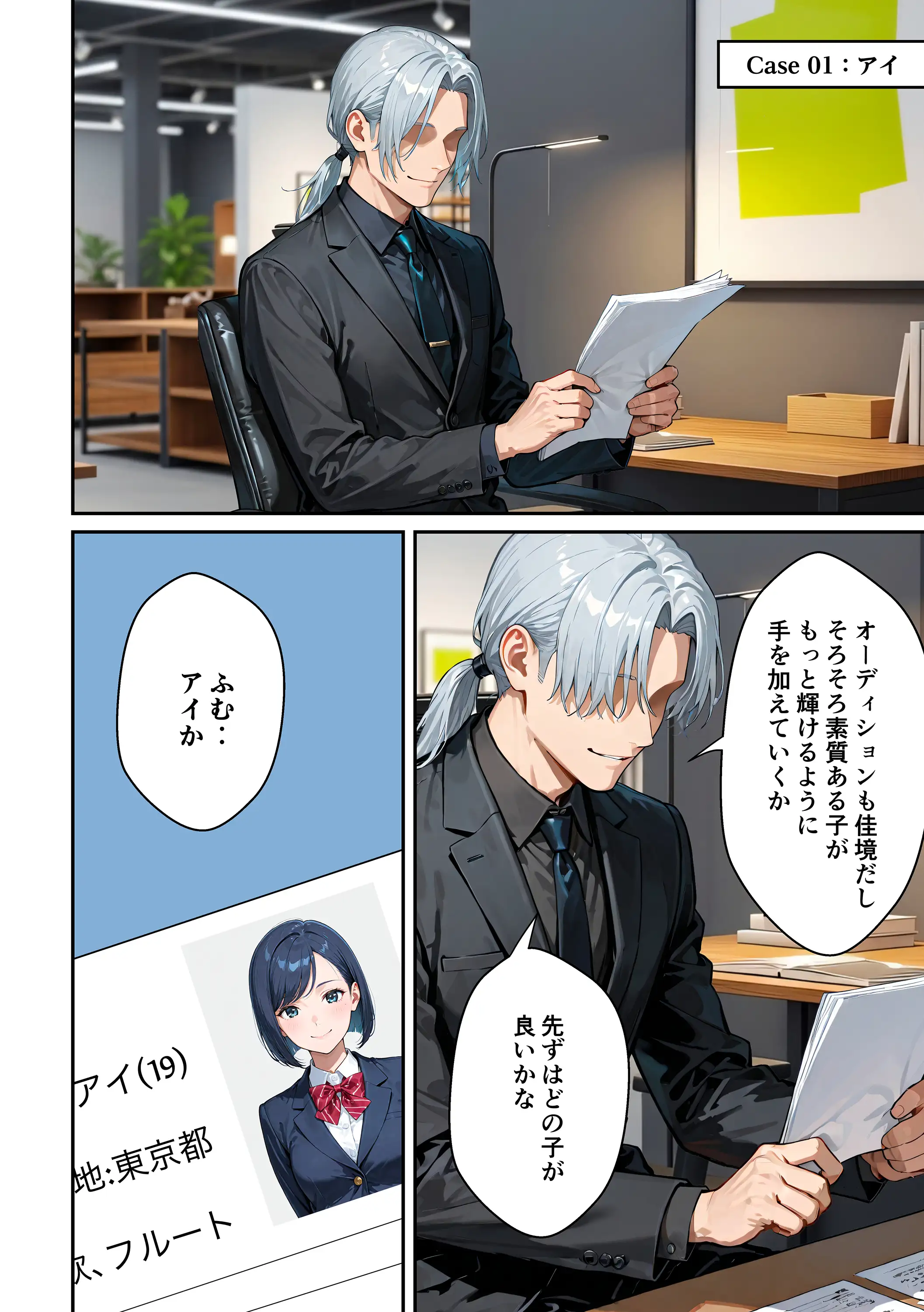 アイドルの卵 -アイドルの卵達がオーディション中に敏腕プロデューサーからセックスで指導を受ける話- 3ページ