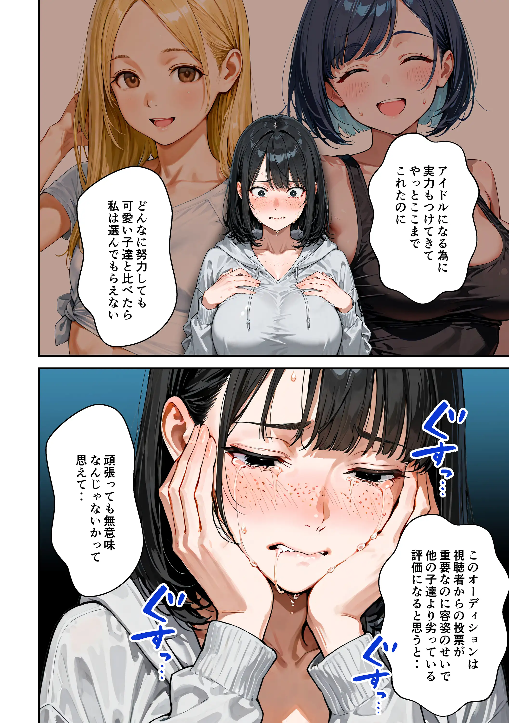 アイドルの卵 -アイドルの卵達がオーディション中に敏腕プロデューサーからセックスで指導を受ける話- 32ページ