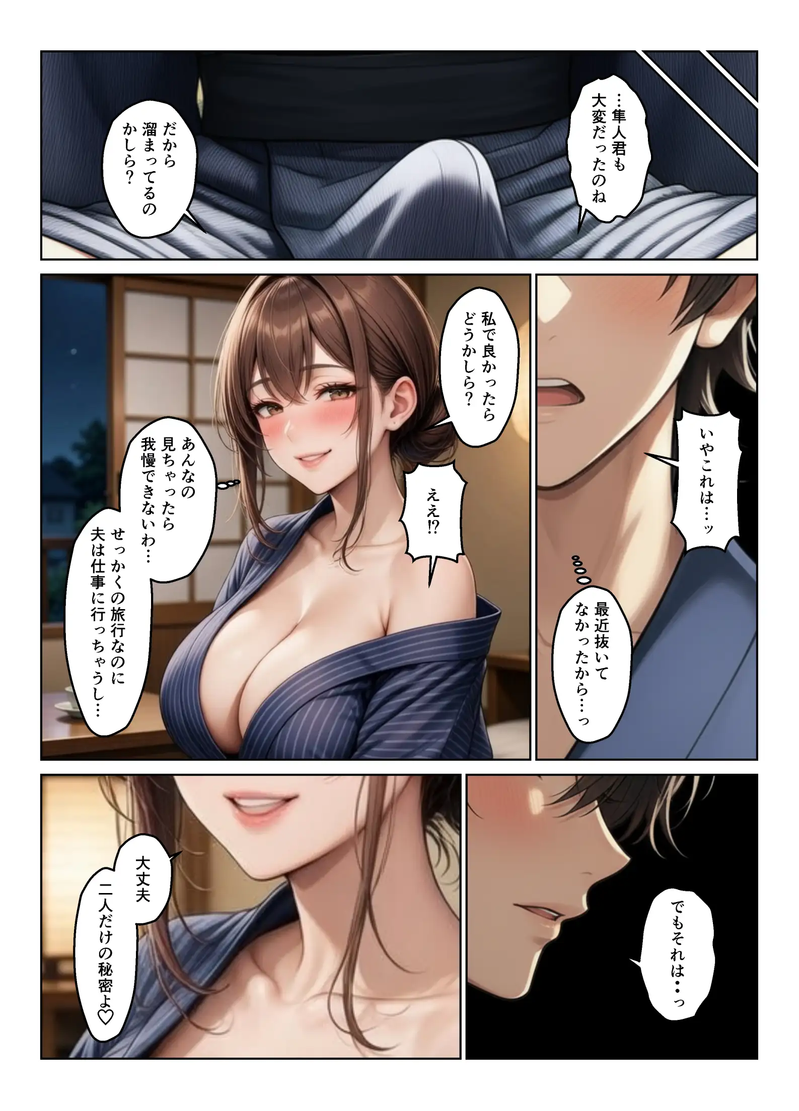 母娘丼 姉妹丼 温泉で出会った人妻と娘たちでハーレムになった話 13ページ