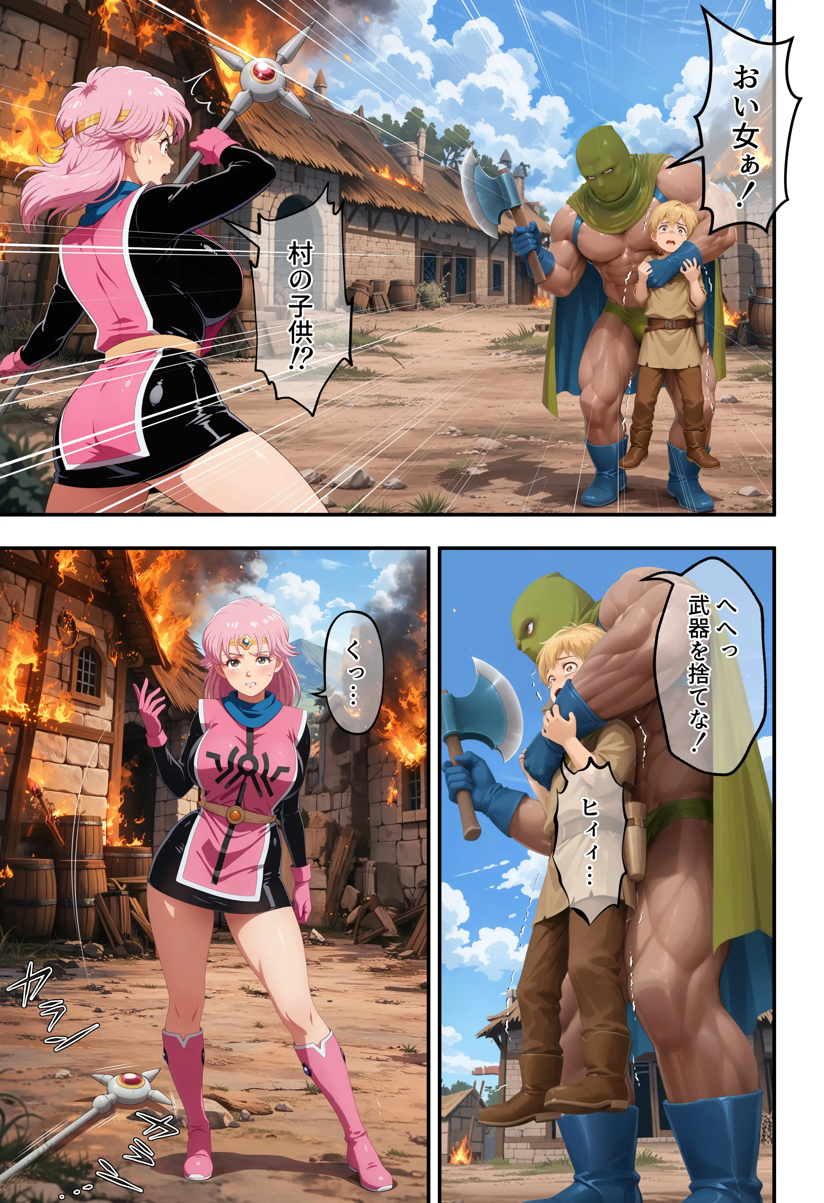 僧侶戦士、魔物の苗床に堕つ…！！？の巻 8ページ