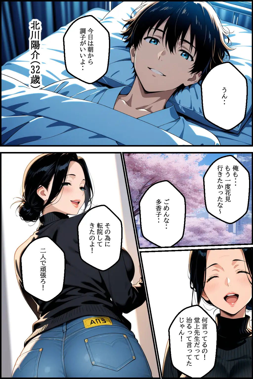 夫の為にできる事。先進医療の代償は熟れた人妻の汗ばんだ乳房 3ページ