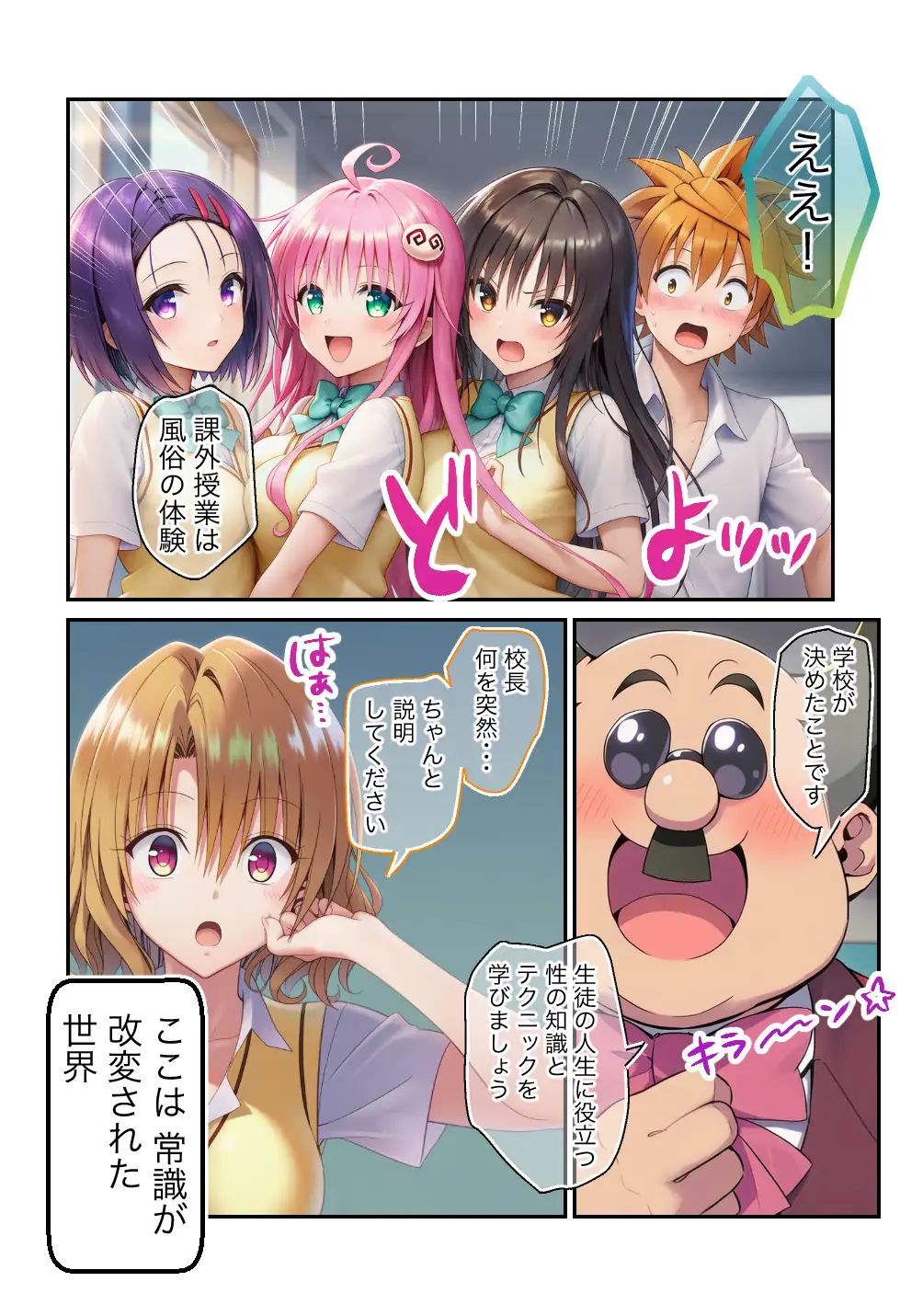 ToLOVEる 常識改変！「課外学習は風俗です」ヒロイン嬢でハーレムを 2ページ