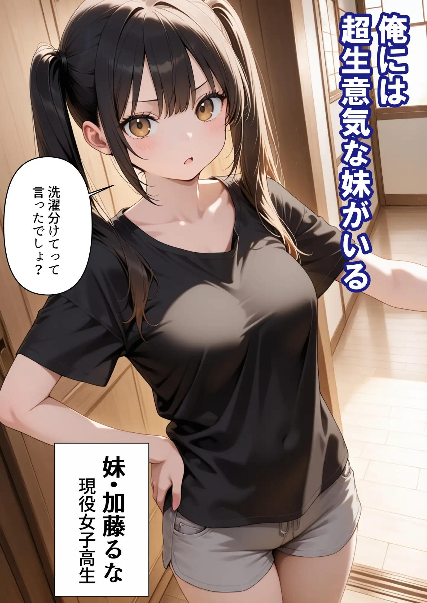 めちゃくちゃ生意気な現役女子校生アイドルの妹のパンツでシコっていたら... 1ページ