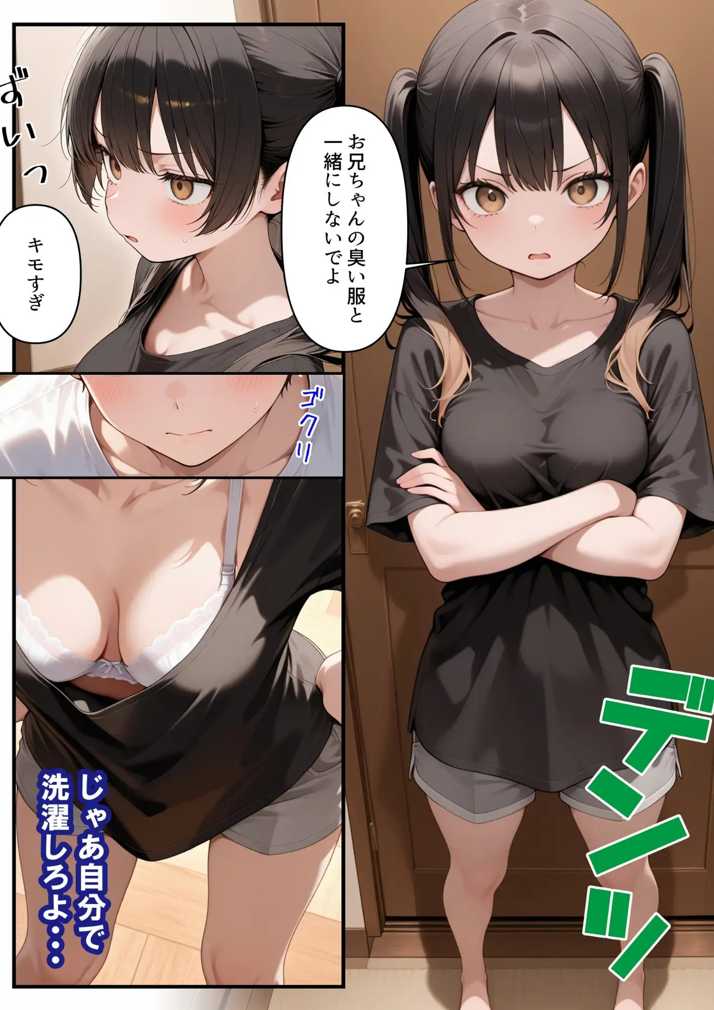 めちゃくちゃ生意気な現役女子校生アイドルの妹のパンツでシコっていたら... 2ページ