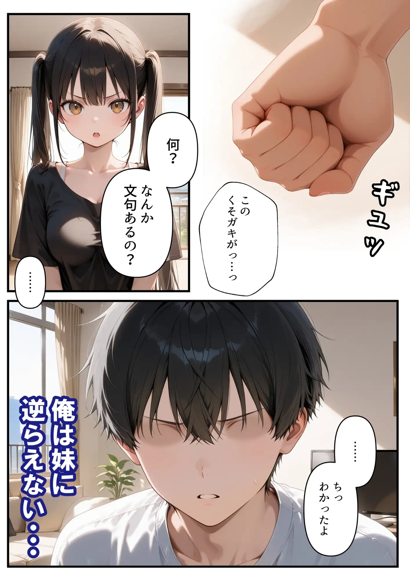 めちゃくちゃ生意気な現役女子校生アイドルの妹のパンツでシコっていたら... 8ページ