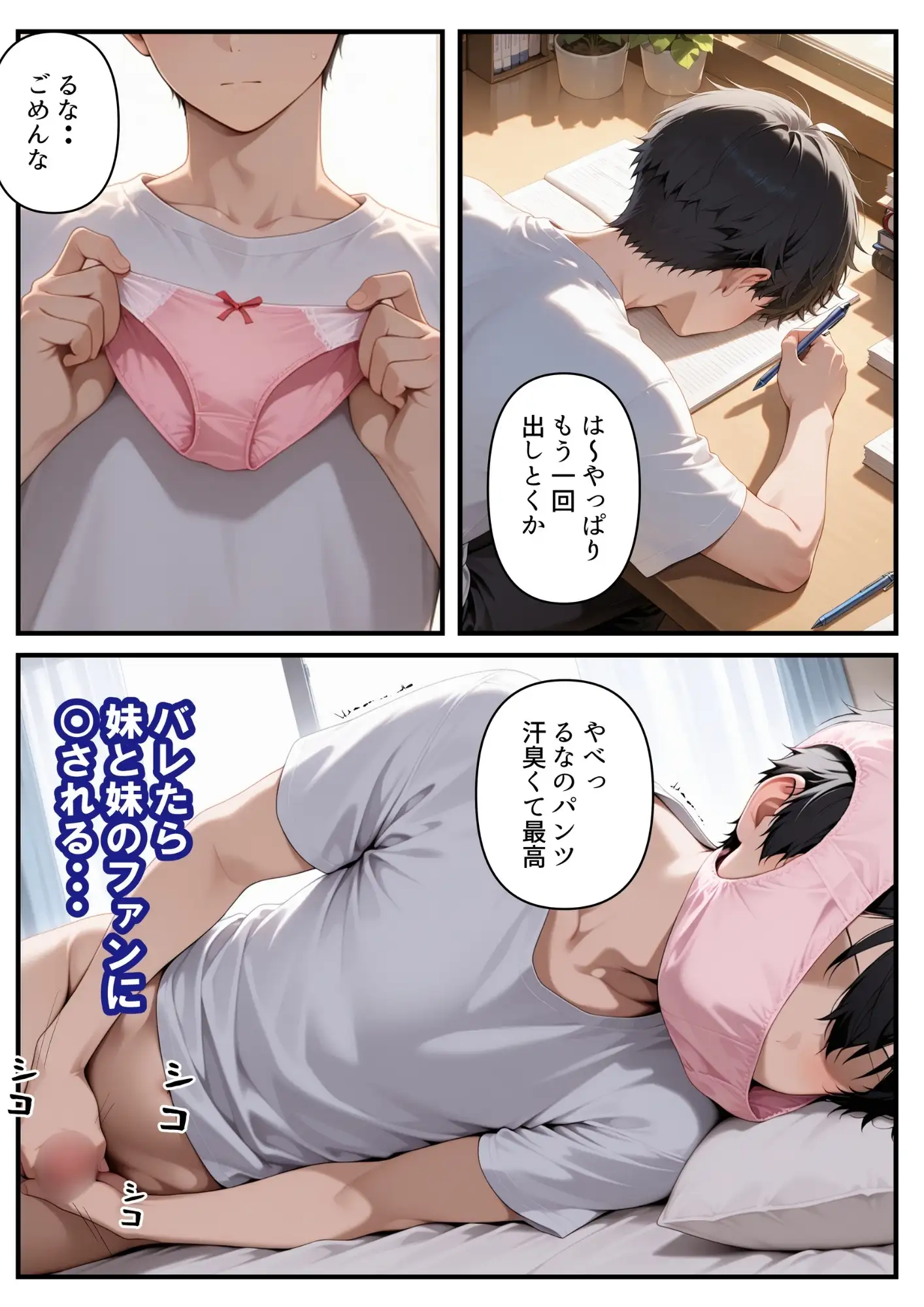 めちゃくちゃ生意気な現役女子校生アイドルの妹のパンツでシコっていたら... 16ページ