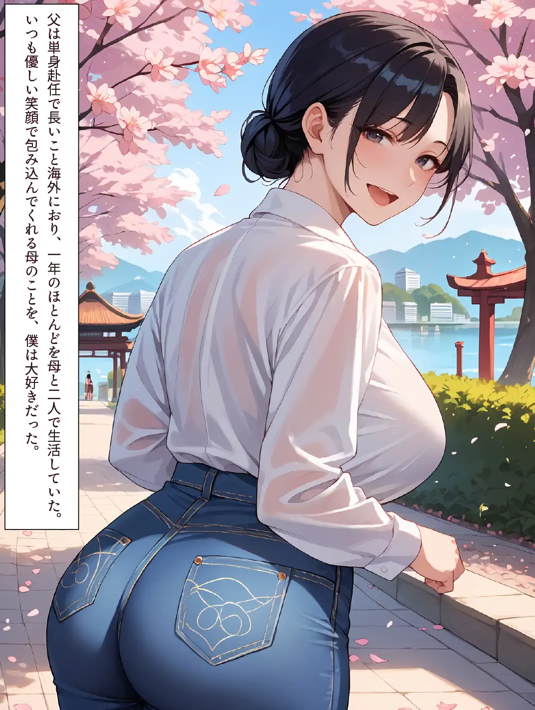 母と露天風呂付き客室のある温泉宿に行った話 1＋2お得セット「母さんとイチャラブ子作り孕ませ生活」 9ページ