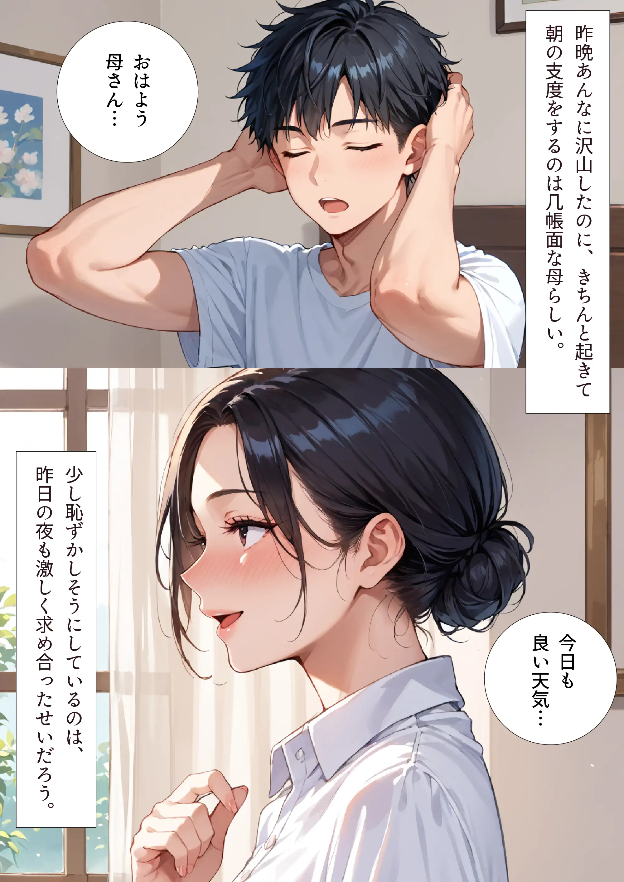 母と露天風呂付き客室のある温泉宿に行った話 1＋2お得セット「母さんとイチャラブ子作り孕ませ生活」 37ページ