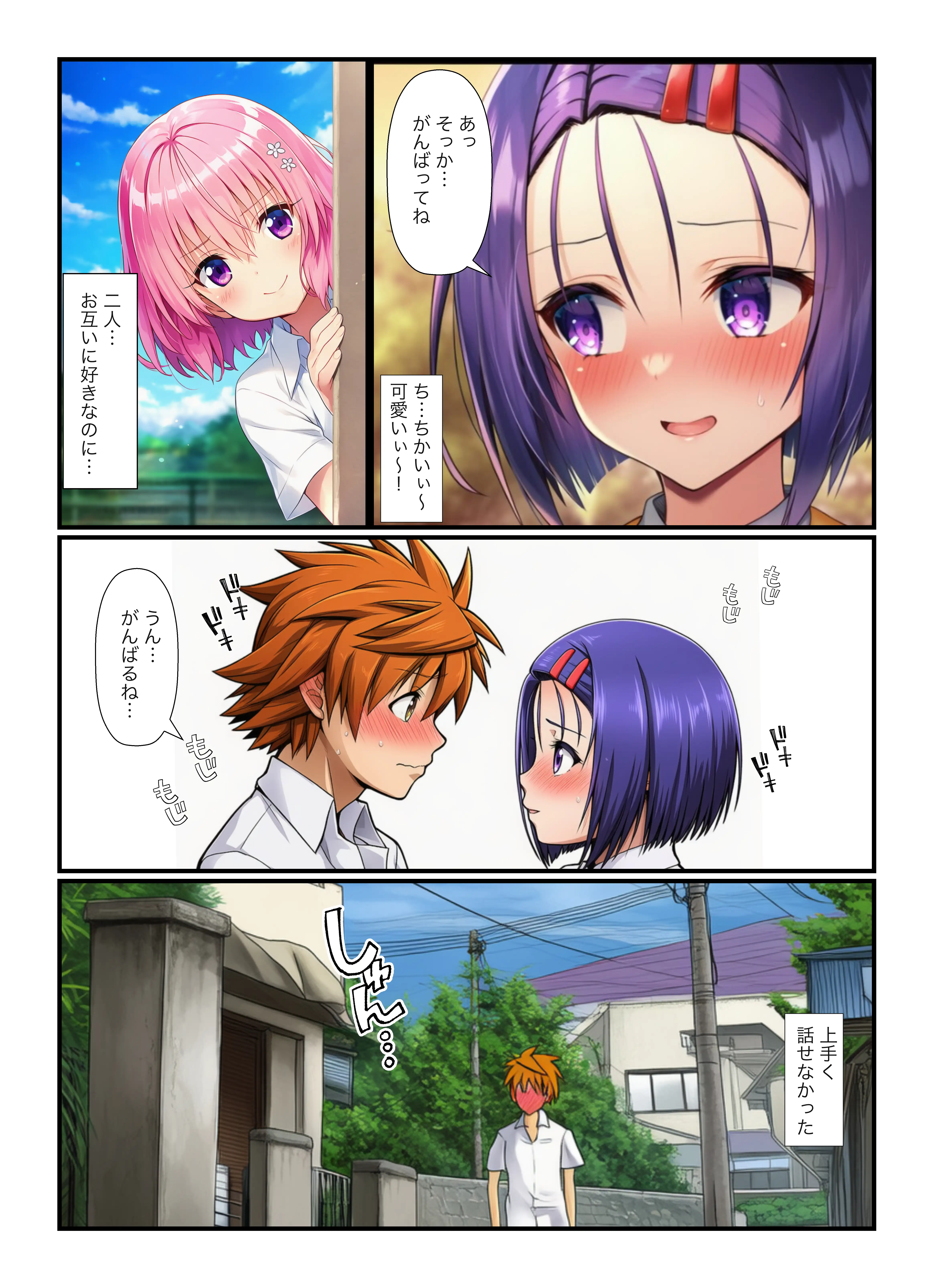 リトが催●でヤリチン！春菜とイチャラブ中出し、モモと浮気セックスでザーメン腟内射精 2ページ