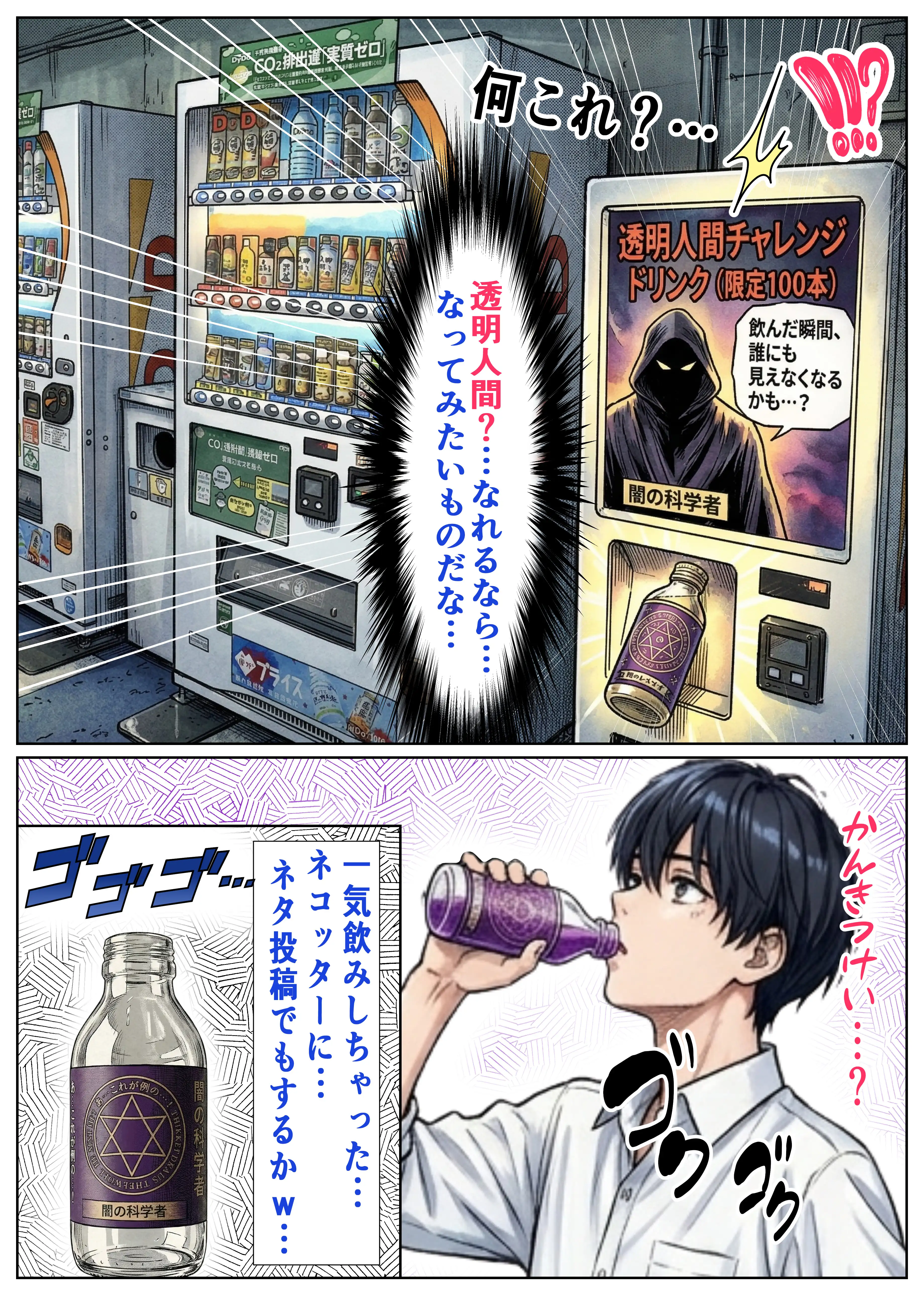 透明人間ドリンク 4ページ