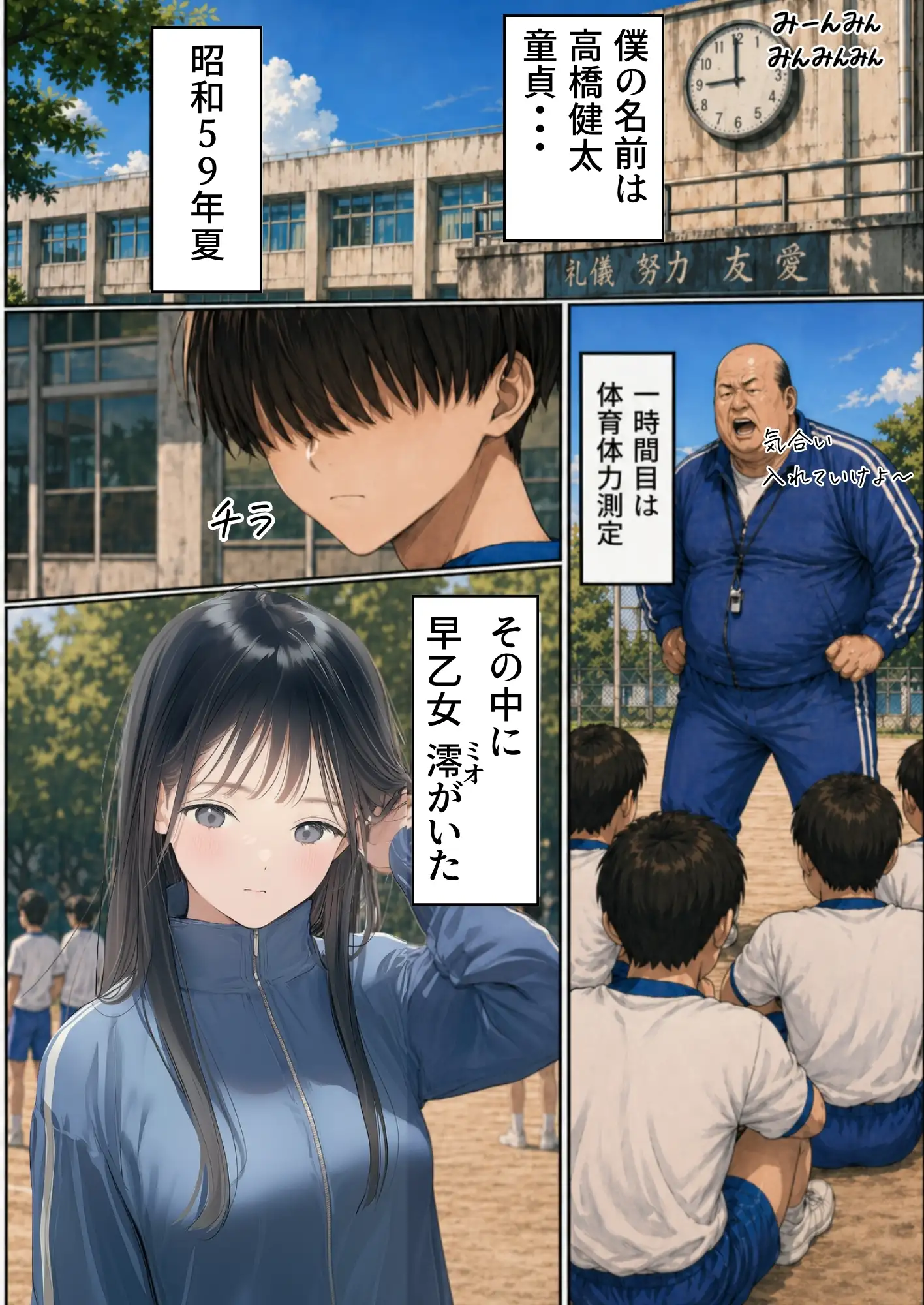 【昭和編】想いを寄せていたクラスメイトが中年メタボ教師（BMI40）と肉体関係だった件 4ページ