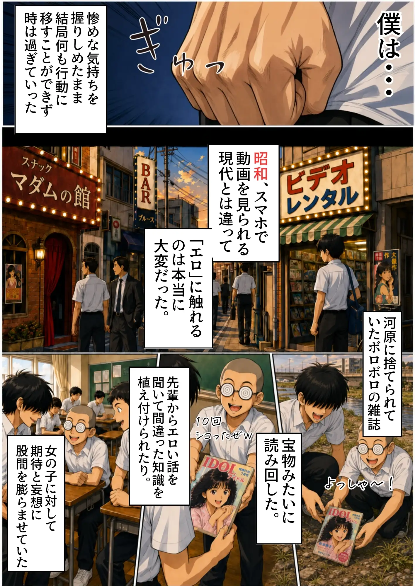 【昭和編】想いを寄せていたクラスメイトが中年メタボ教師（BMI40）と肉体関係だった件 21ページ