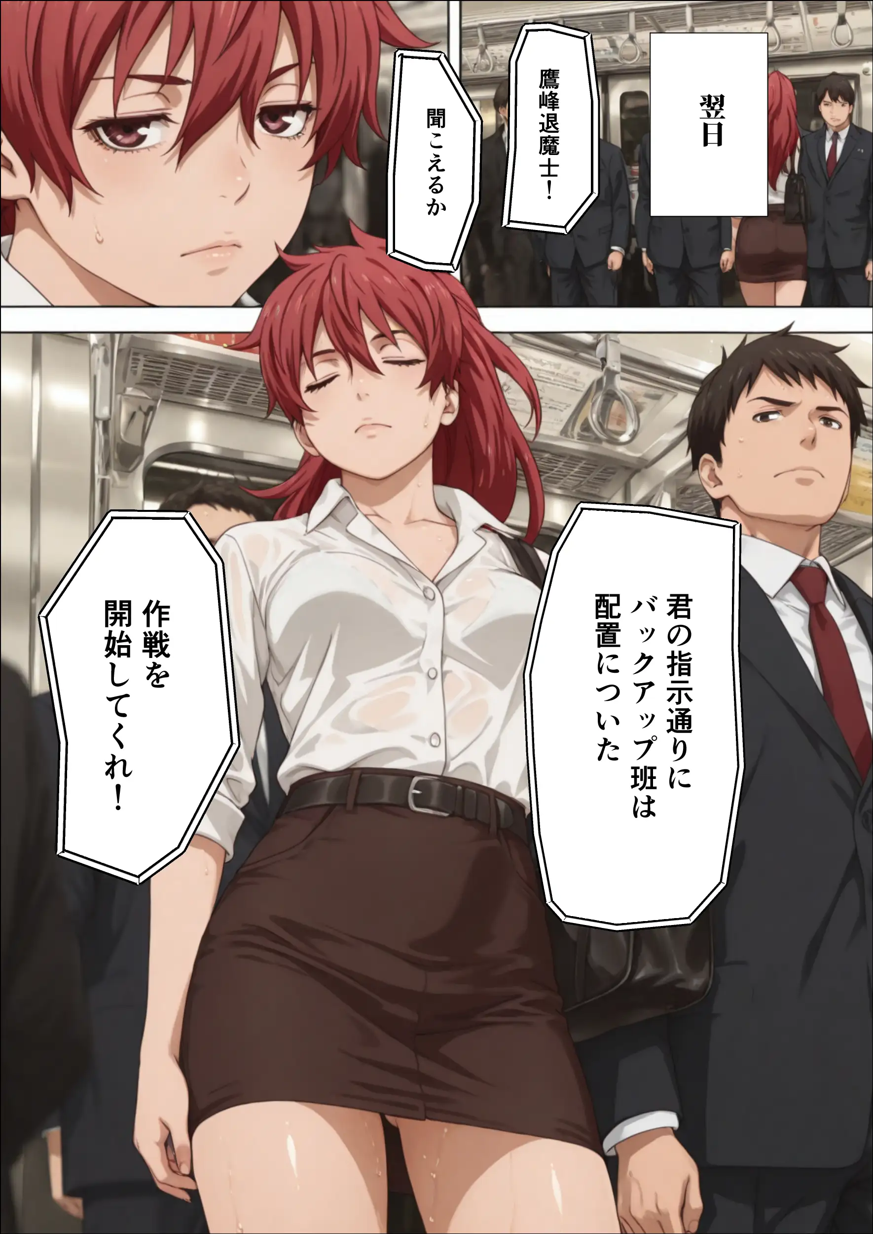 退魔士ライカ  淫獄の満員電車  Part1 15ページ