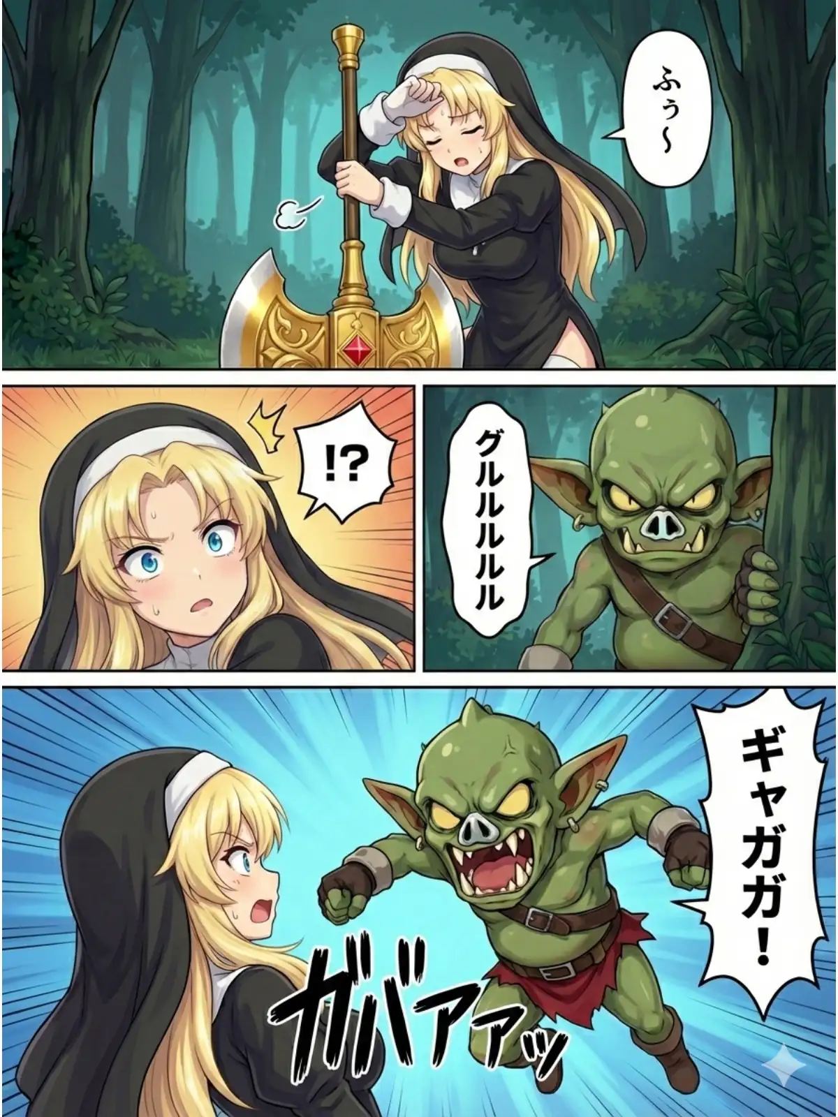 異世界で純粋金髪むちむちシスターがおちんぽをしごいてくれて好き放題中出しさせてくれる濃厚甘やかし射精♪ 5ページ