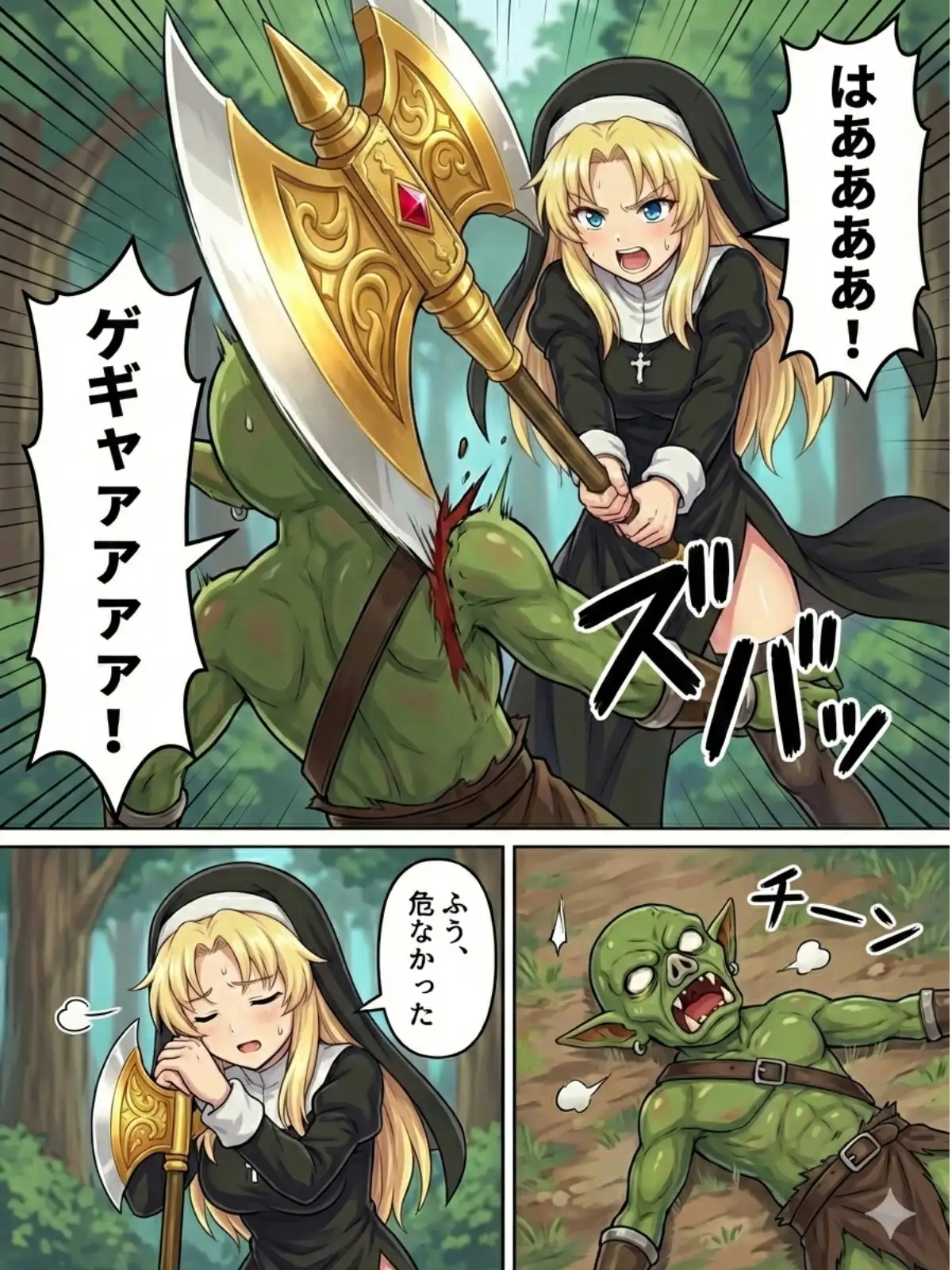 異世界で純粋金髪むちむちシスターがおちんぽをしごいてくれて好き放題中出しさせてくれる濃厚甘やかし射精♪ 7ページ
