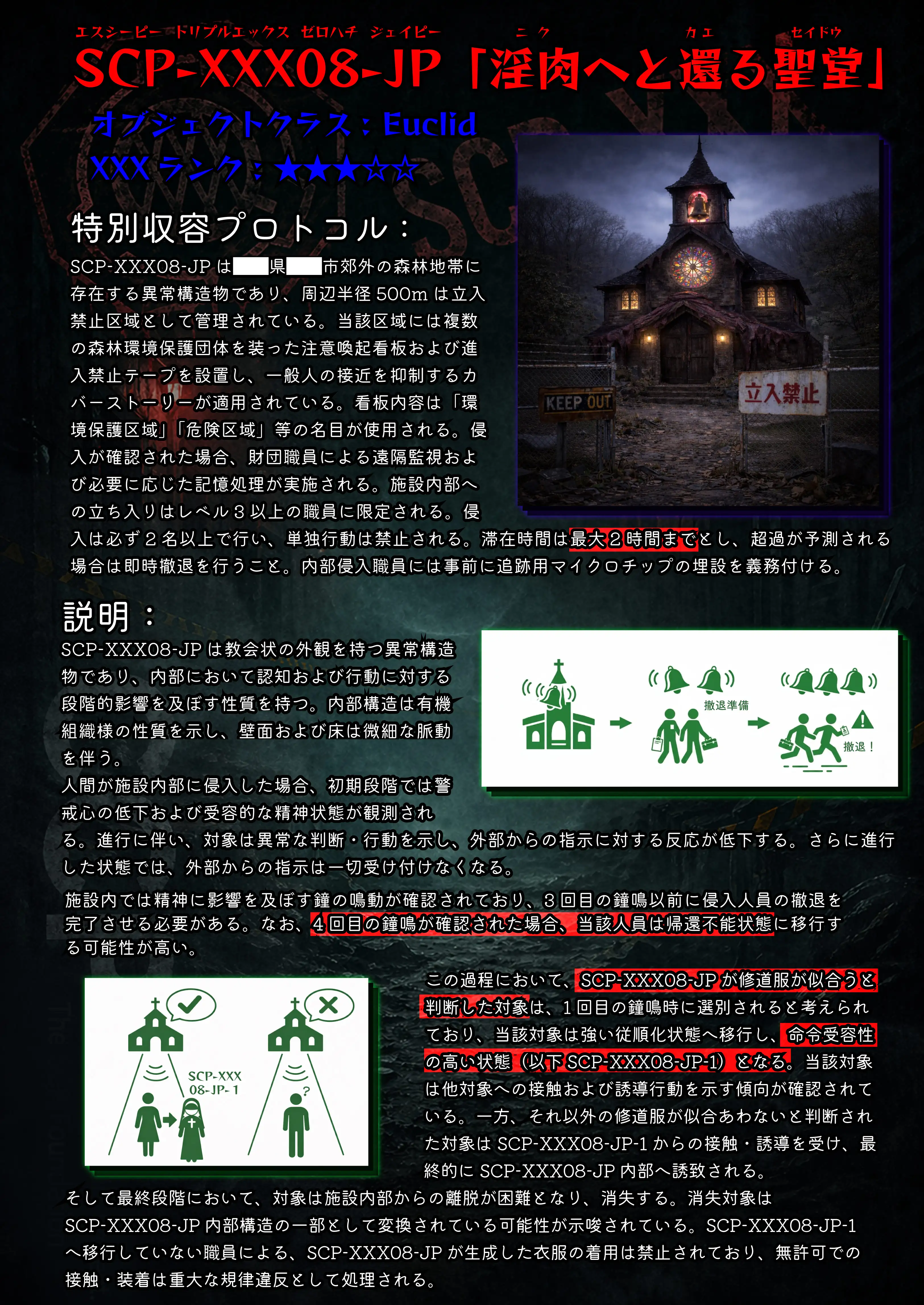 ほろえっちらいぶ し◯れうい 性なる教会の誘惑 SCP-XXX-08-JP 4ページ
