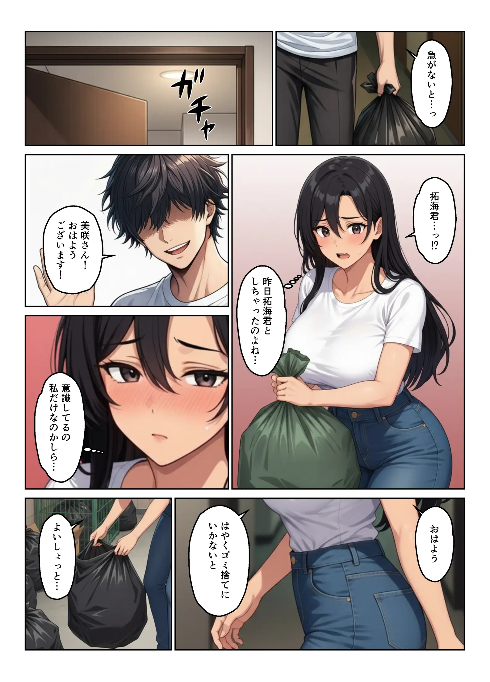 隣室の欲求不満妻たち  清楚妻とギャル姉妹を孕ませるまで 44ページ
