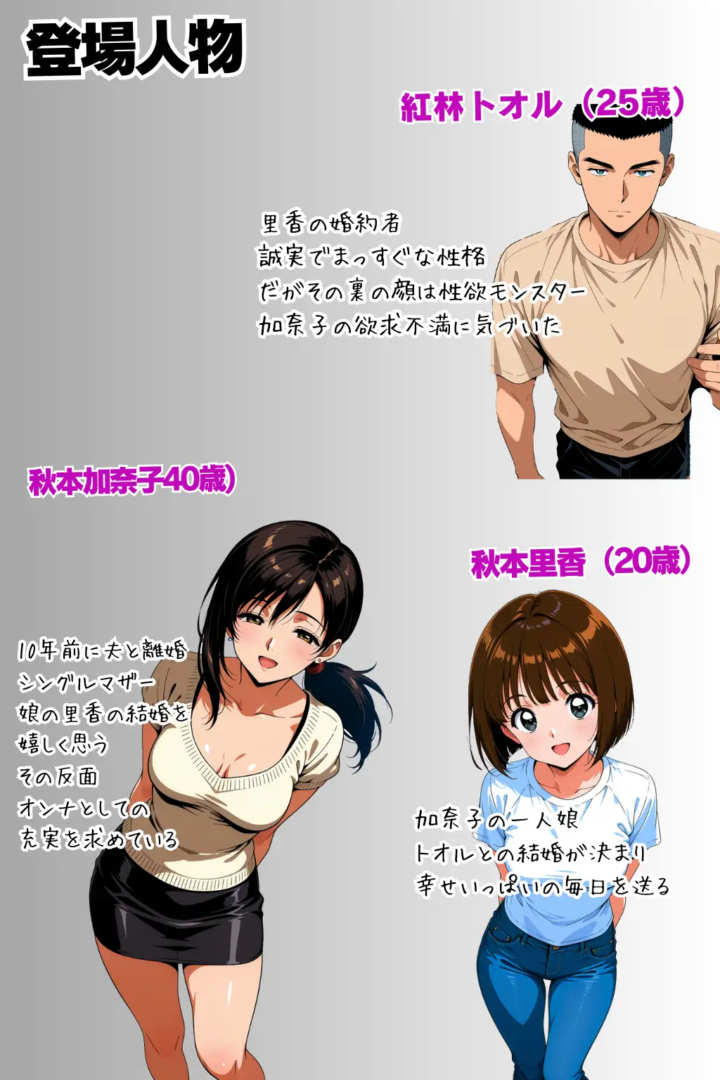 【1話無料】贖罪  前編〜娘の婚約者の絶倫チンポに恋をしたシンママの苦悩〜 2ページ