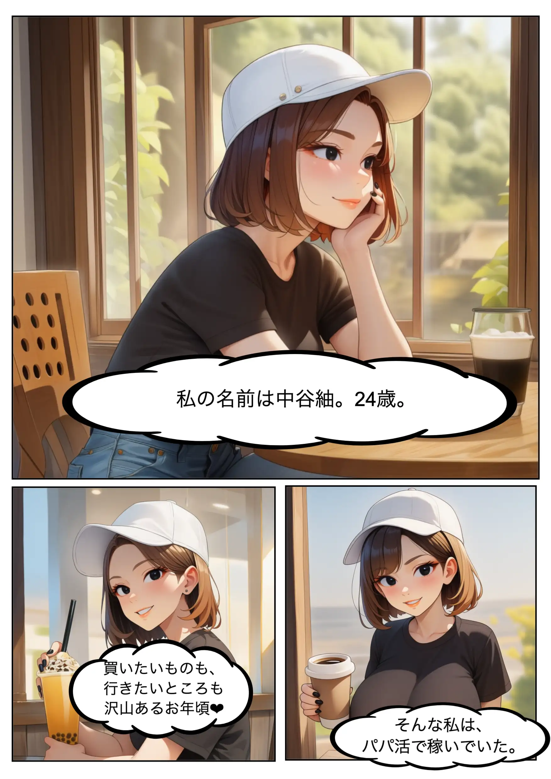 パパ活女子・中谷紬（24）がキモおじのデカチンに沼るまでの話。 2ページ