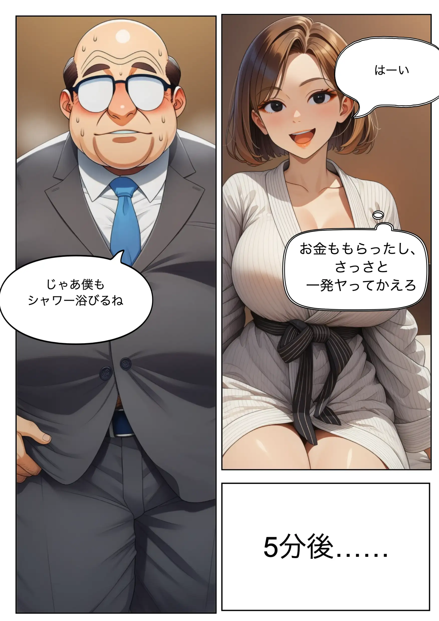 パパ活女子・中谷紬（24）がキモおじのデカチンに沼るまでの話。 10ページ
