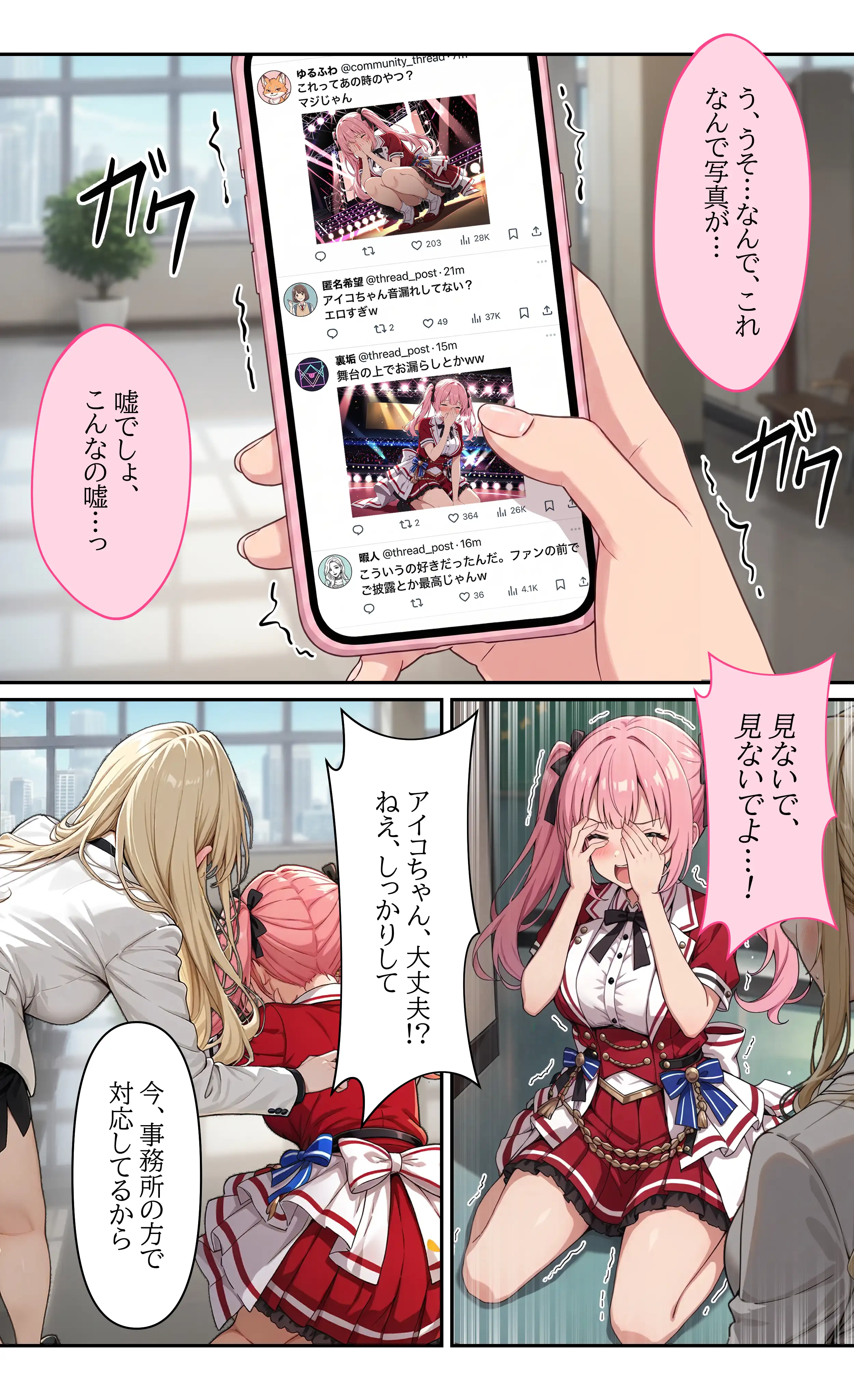 デビューは悪夢のはじまり13 〜アイコちゃんと絶頂卒業式！堕落したアイドルの公開陵●ライブ編〜 4ページ