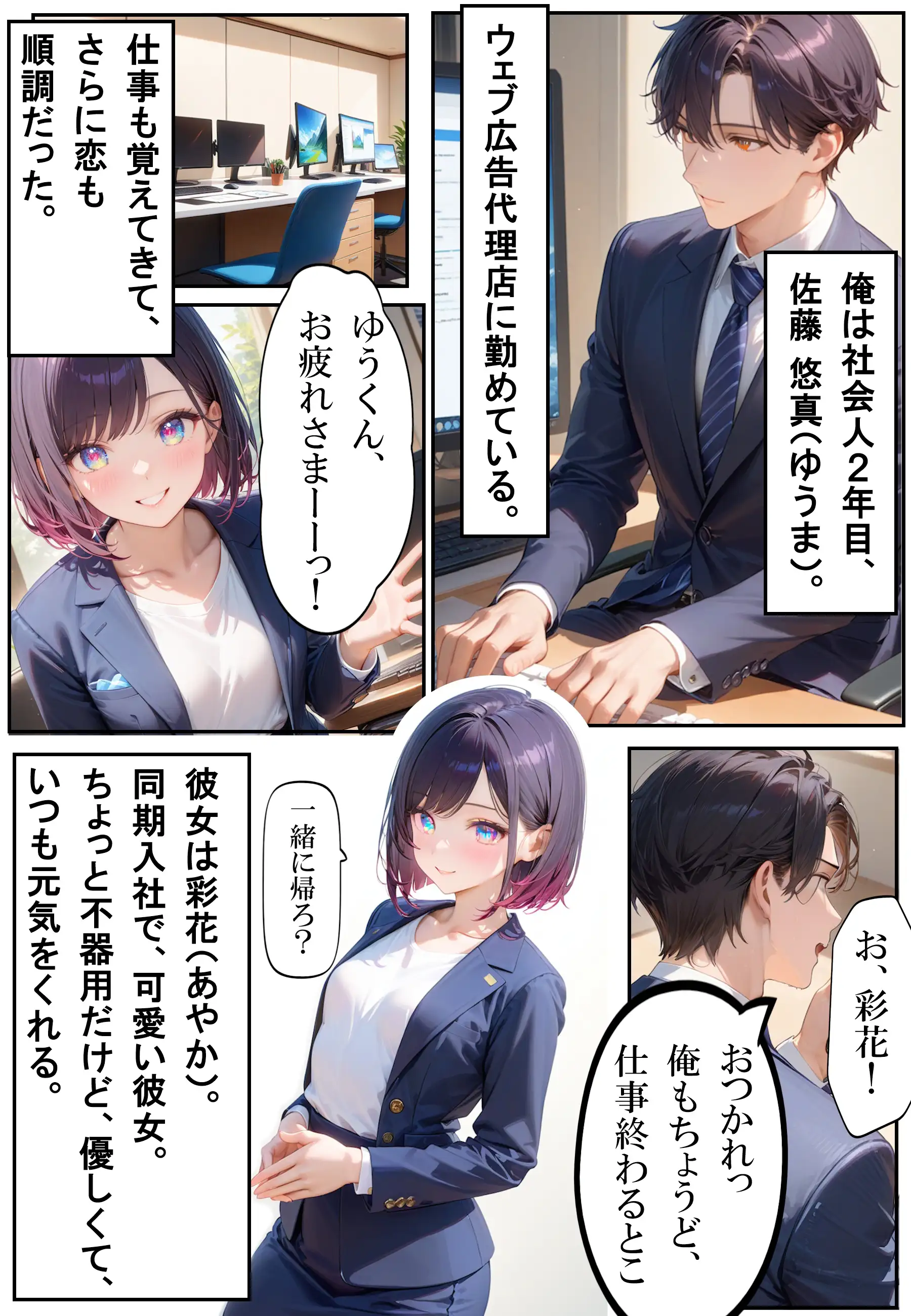 社内恋愛中の俺、ギャル先輩の残業NTRにまんまと堕ちました 2ページ