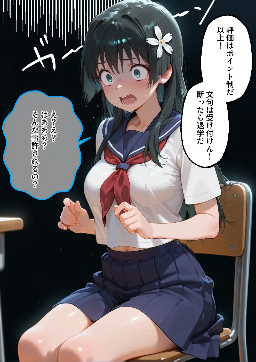 S○Xしないと即退学？ 今日から全員強●性処理部（はーと）中出しでご奉仕ポイント大量GET快楽堕ち凌●学園能力者編 9ページ