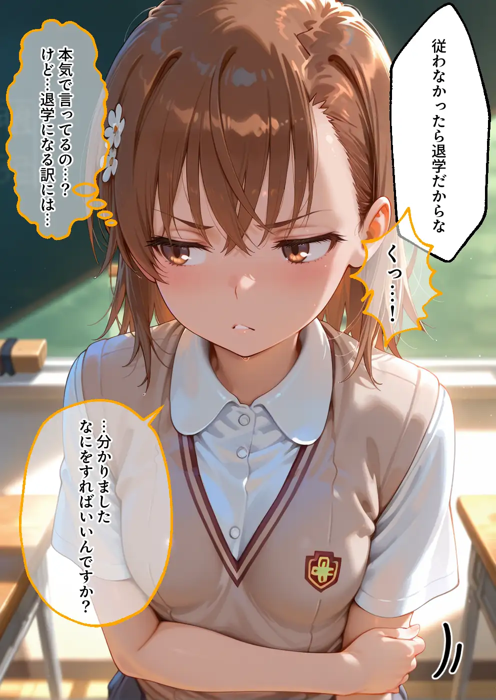 S○Xしないと即退学？ 今日から全員強●性処理部（はーと）中出しでご奉仕ポイント大量GET快楽堕ち凌●学園能力者編 13ページ