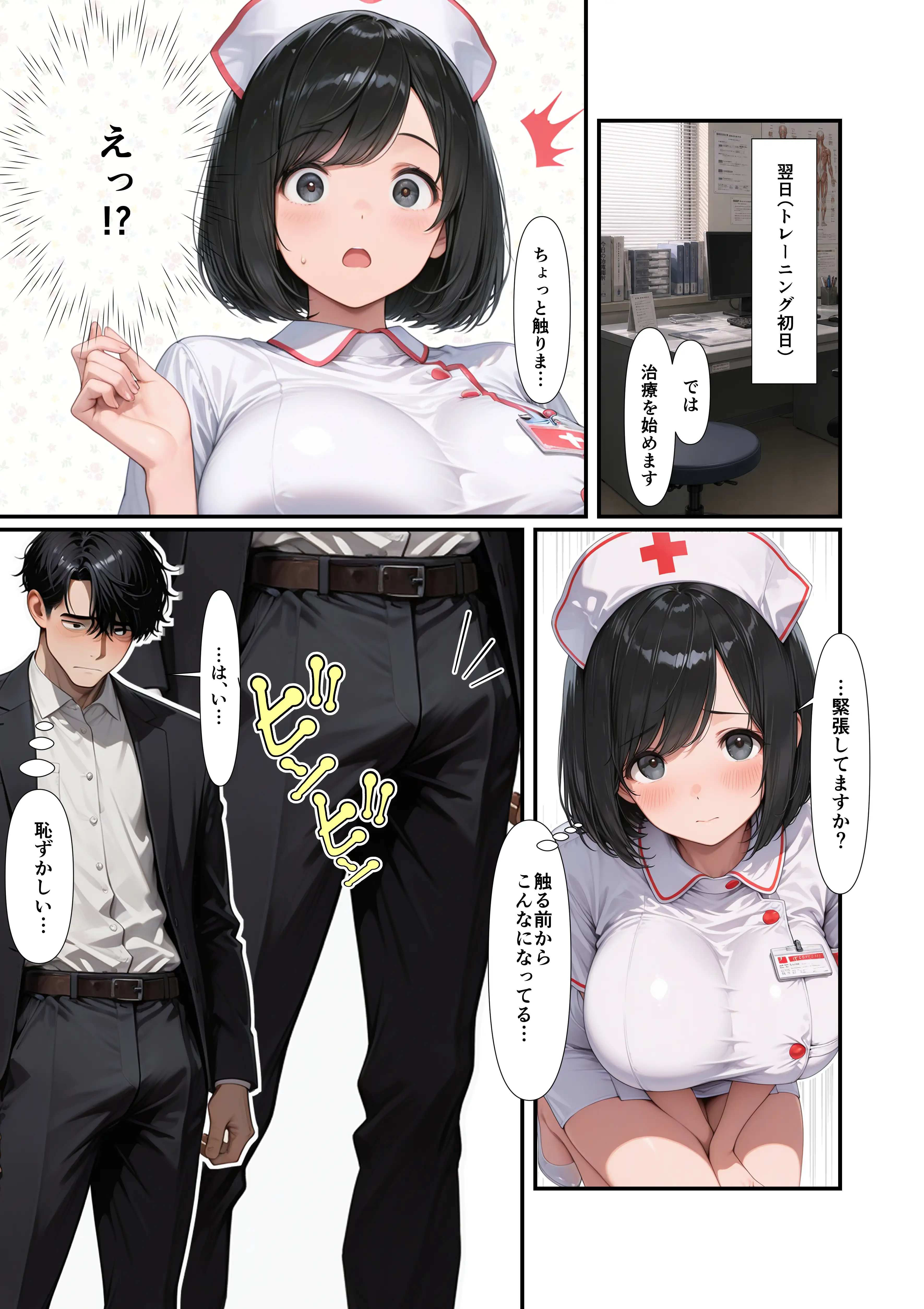 高スペック男子の早漏治療♪【前編】〜リベンジの決意とナースの寸止め焦らし拷問訓練編〜 1ページ