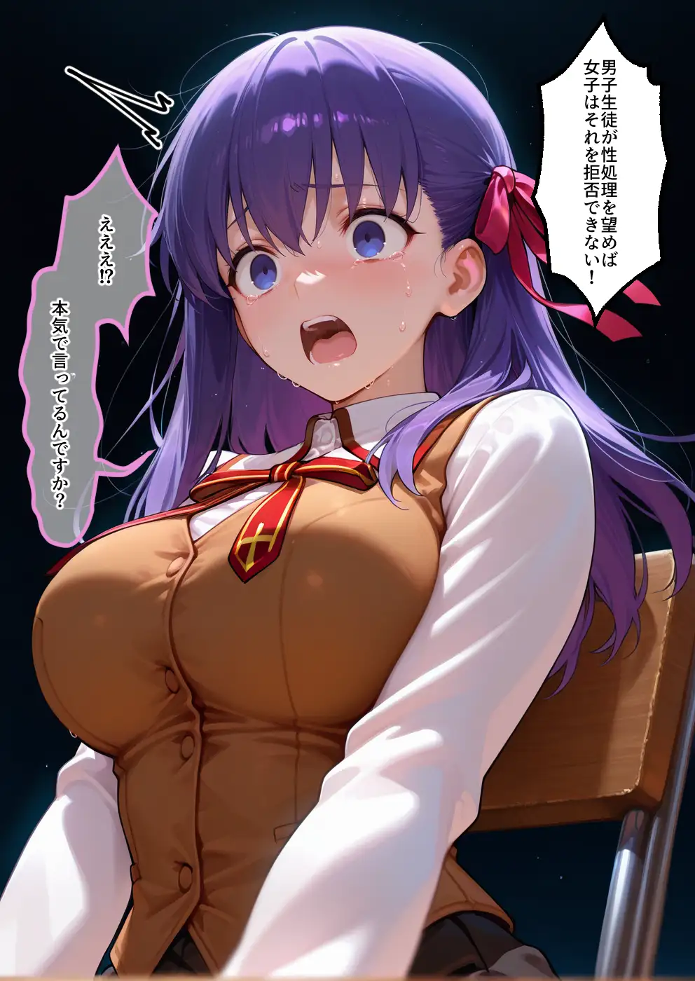 S○Xしないと即退学？ 今日から全員強●性処理部（はーと）中出しでご奉仕ポイント大量GET快楽堕ち凌●学園  フェ〇ト編 8ページ
