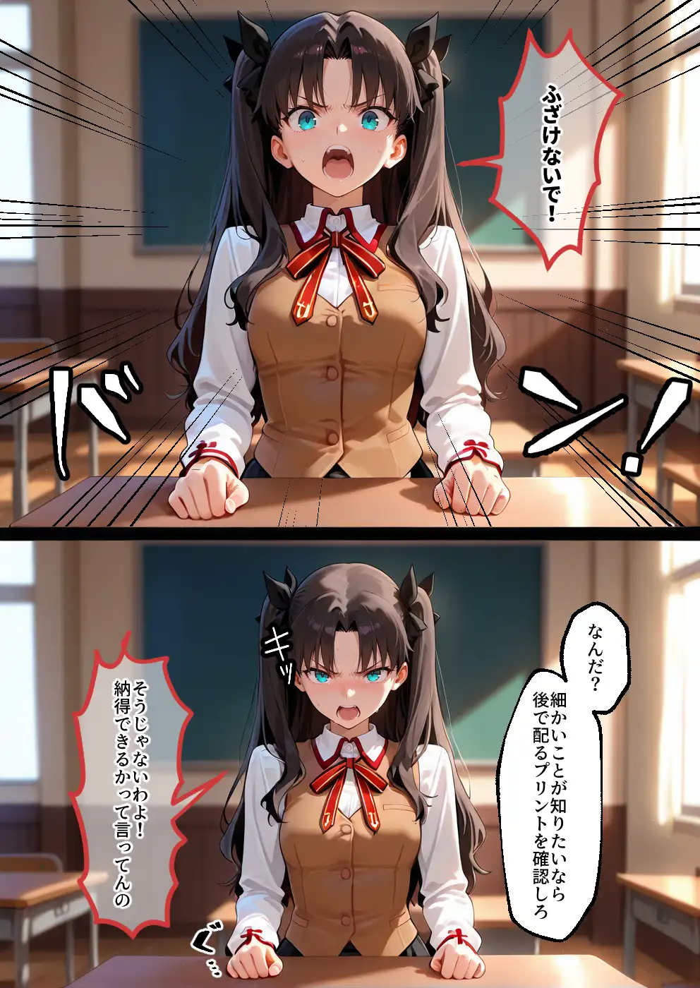 S○Xしないと即退学？ 今日から全員強●性処理部（はーと）中出しでご奉仕ポイント大量GET快楽堕ち凌●学園  フェ〇ト編 11ページ