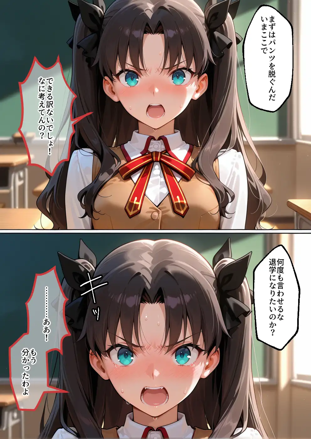 S○Xしないと即退学？ 今日から全員強●性処理部（はーと）中出しでご奉仕ポイント大量GET快楽堕ち凌●学園  フェ〇ト編 14ページ